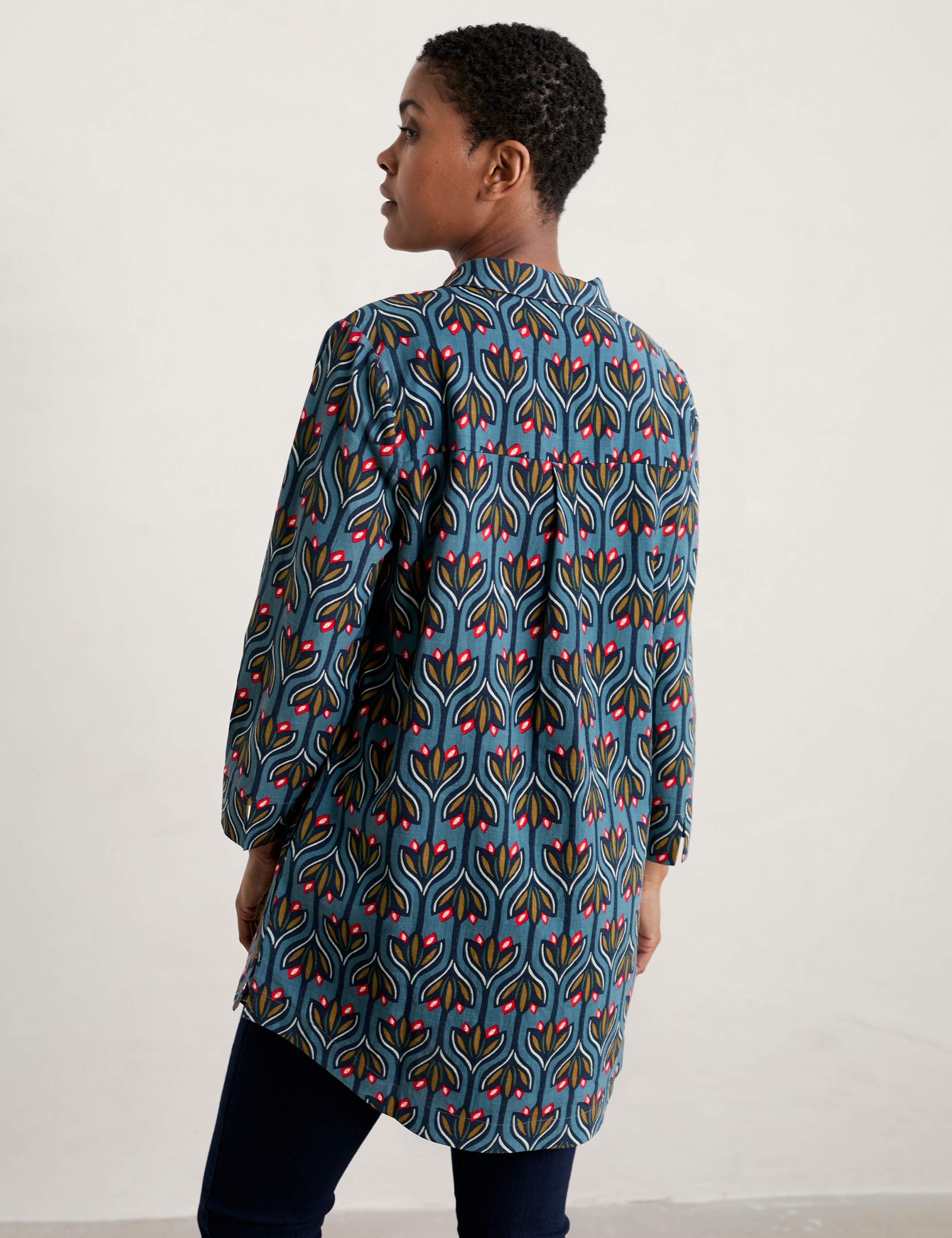 Cotton Rich Floral Tunic 4 of 5