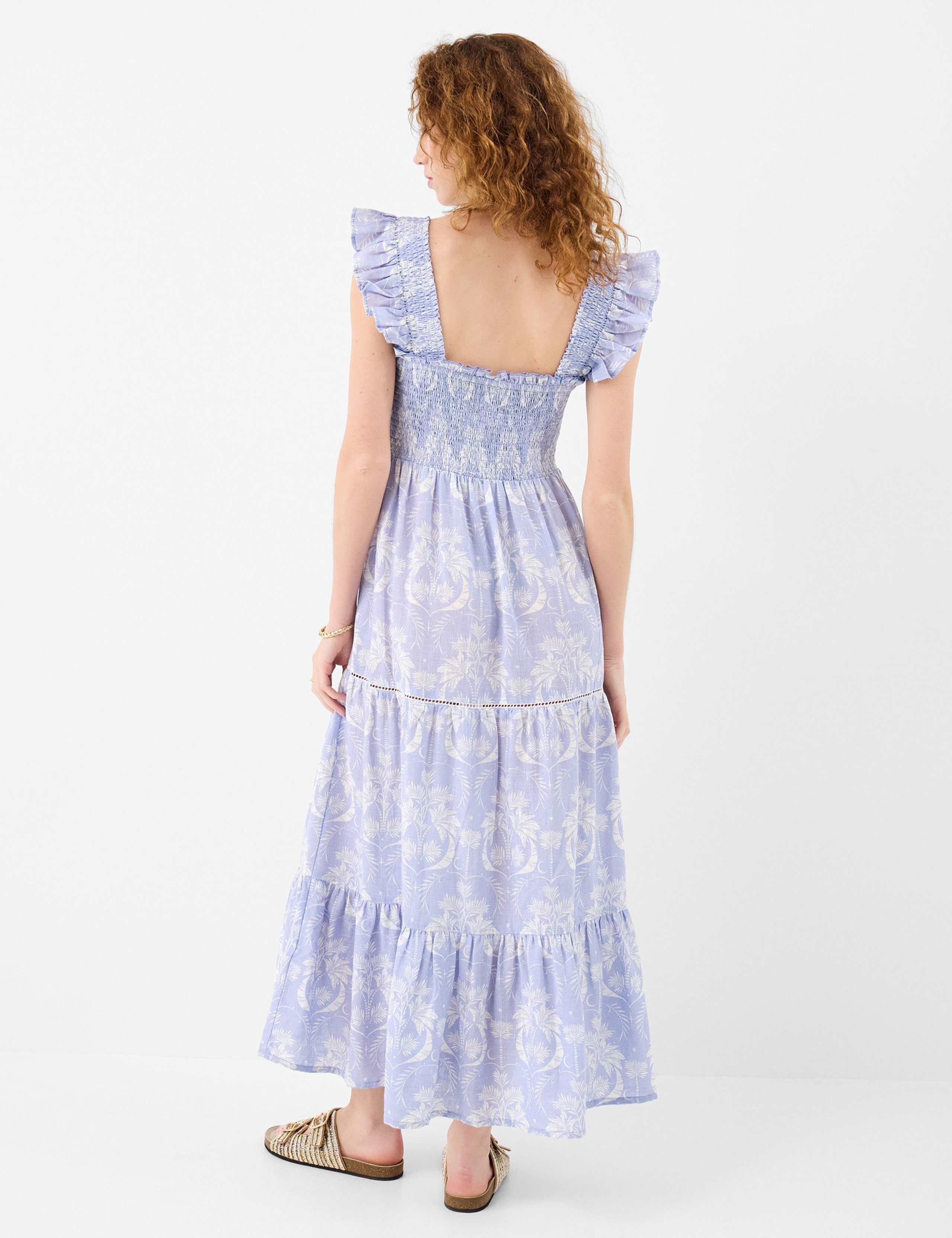 Pure Cotton Floral Maxi Beach Dress 3 of 4