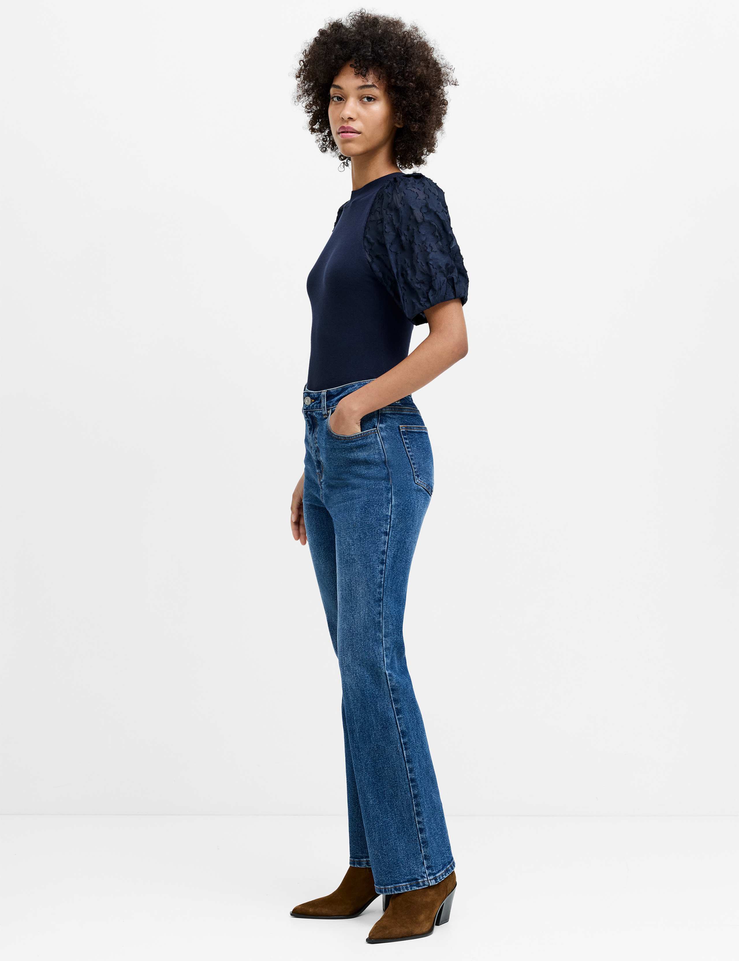 Mid Rise Bootcut Jeans 4 of 6