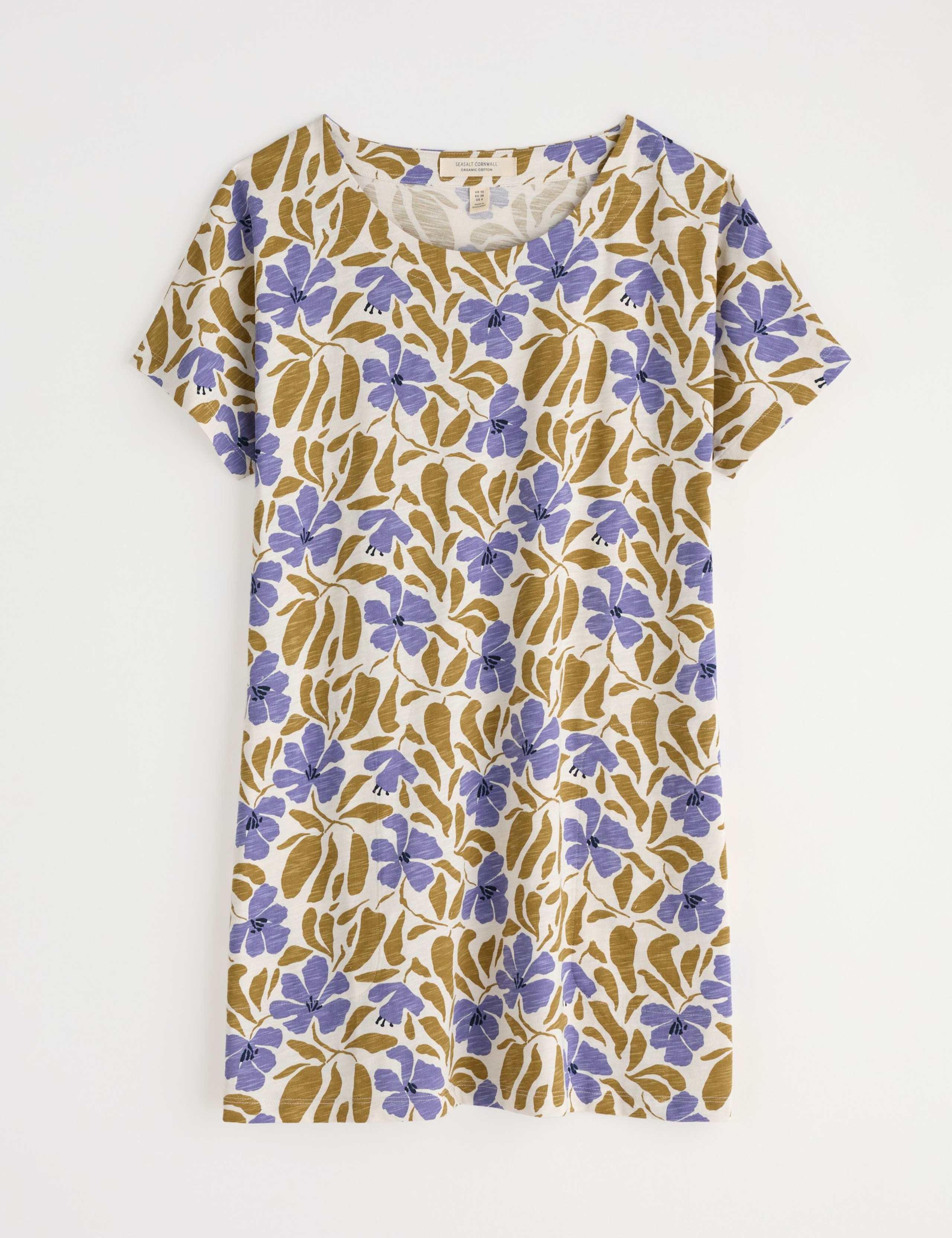 Pure Cotton Floral Scoop Neck Relaxed Tunic 2 of 4