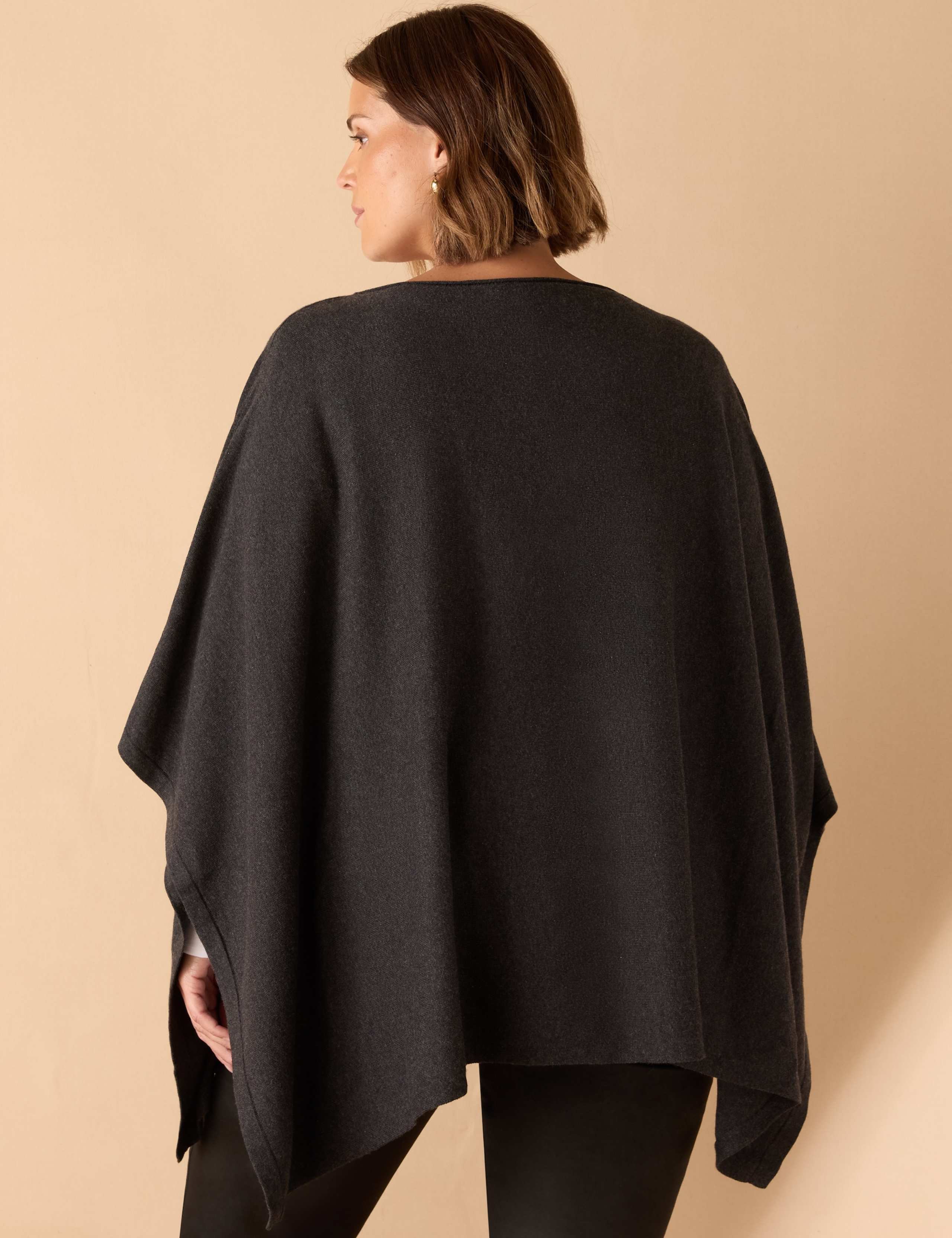 Knitted Poncho with Cashmere 8 of 8