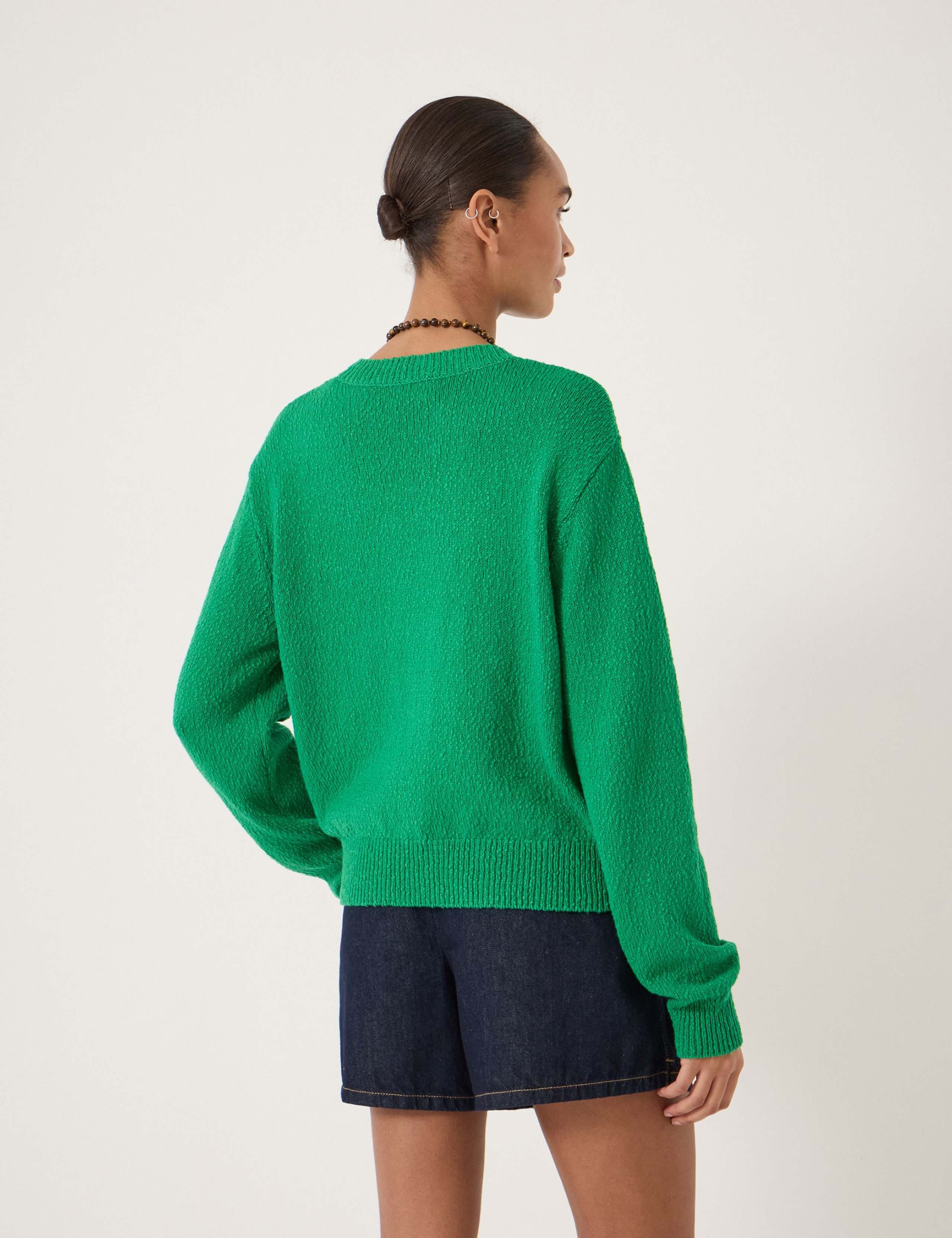 Pure Cotton Crew Neck Star Graphic Jumper 4 of 5