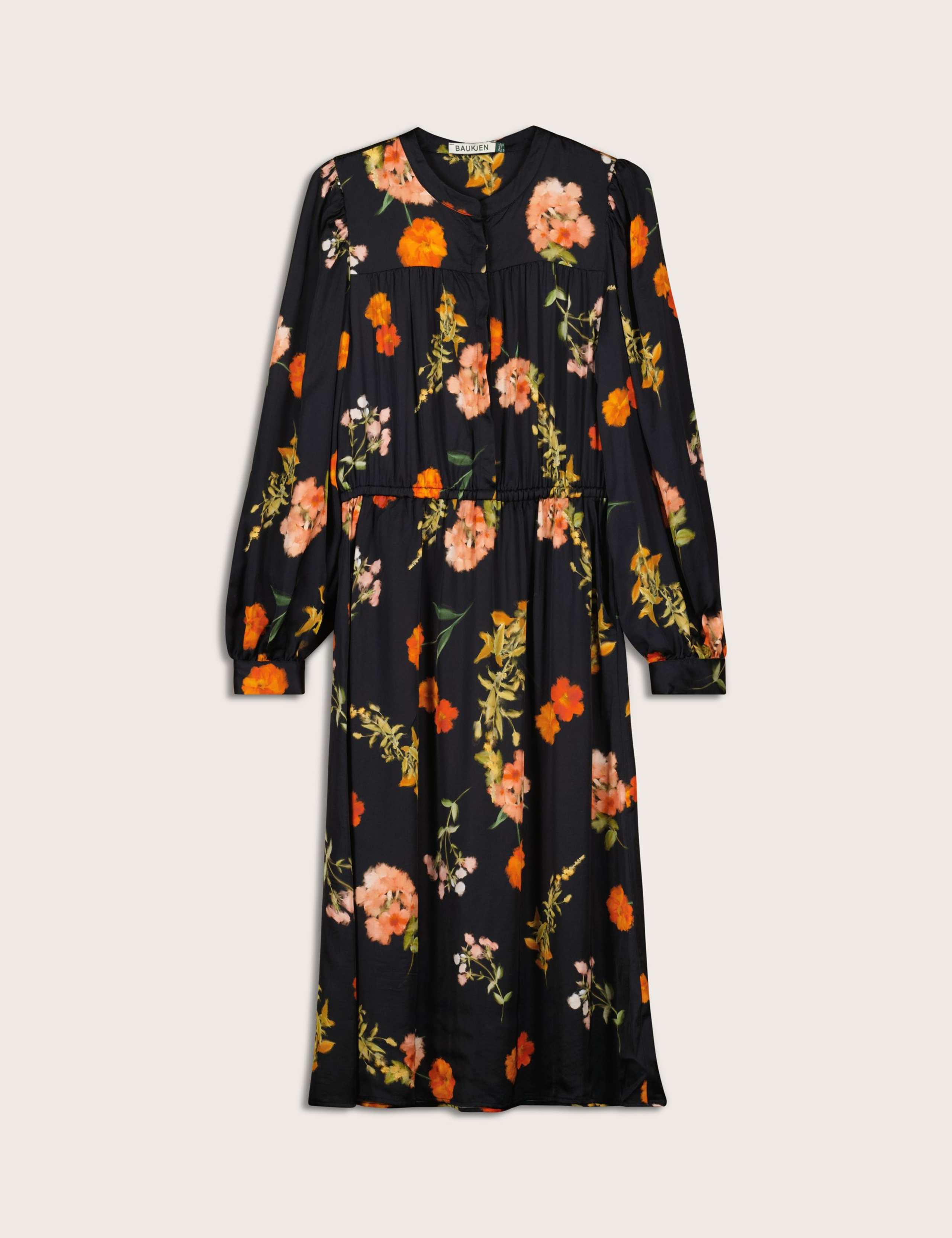 Floral Midi Waisted Dress 2 of 4