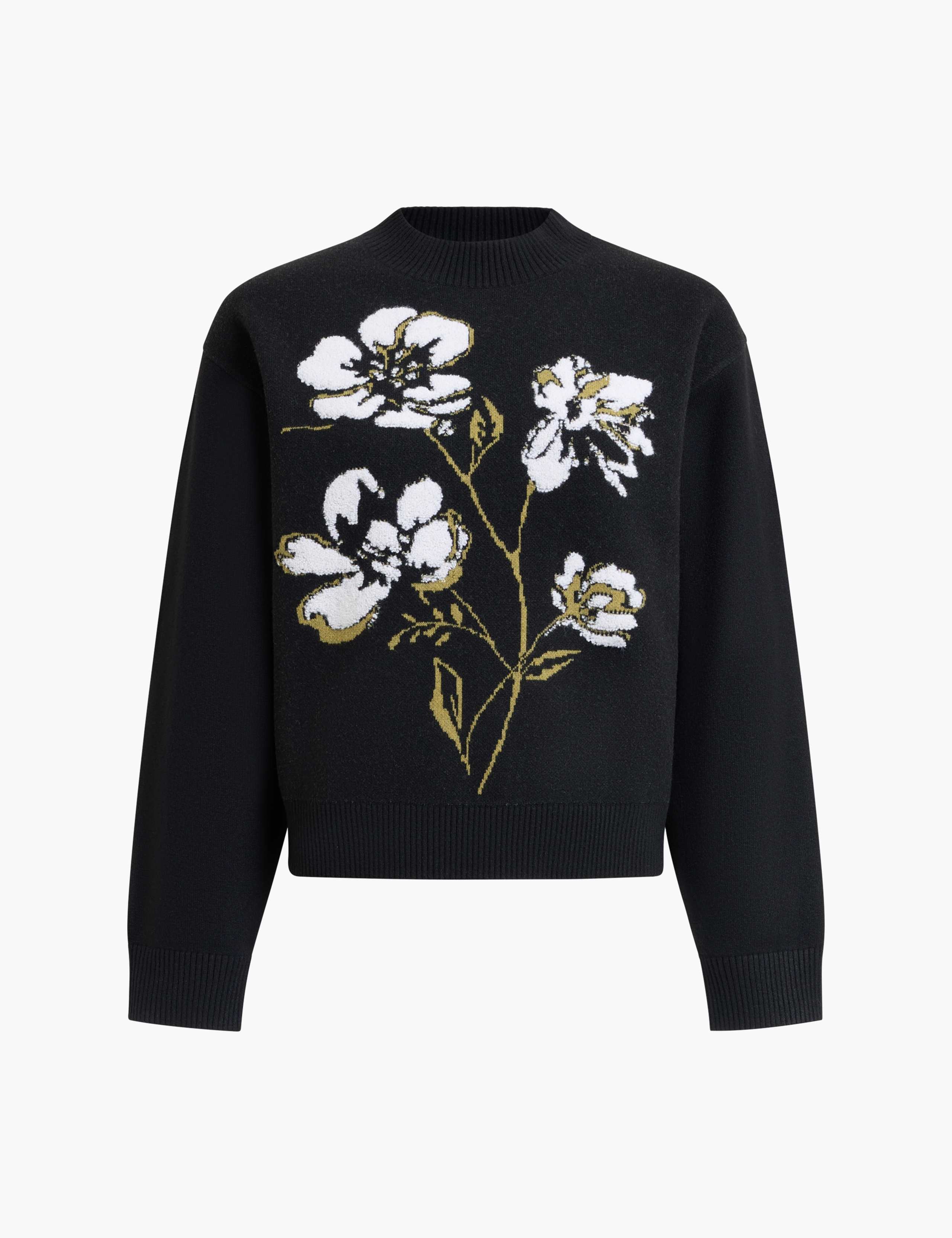 Floral Jacquard Funnel Neck Jumper 2 of 6