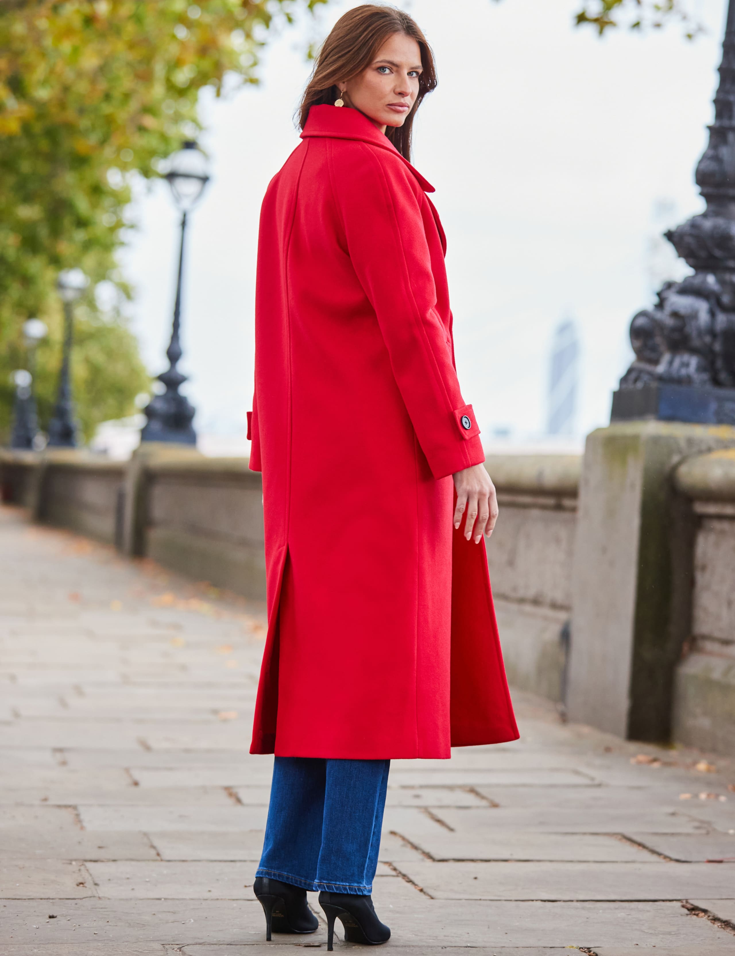 Oversized Double Breasted Longline Pea Coat 6 of 6