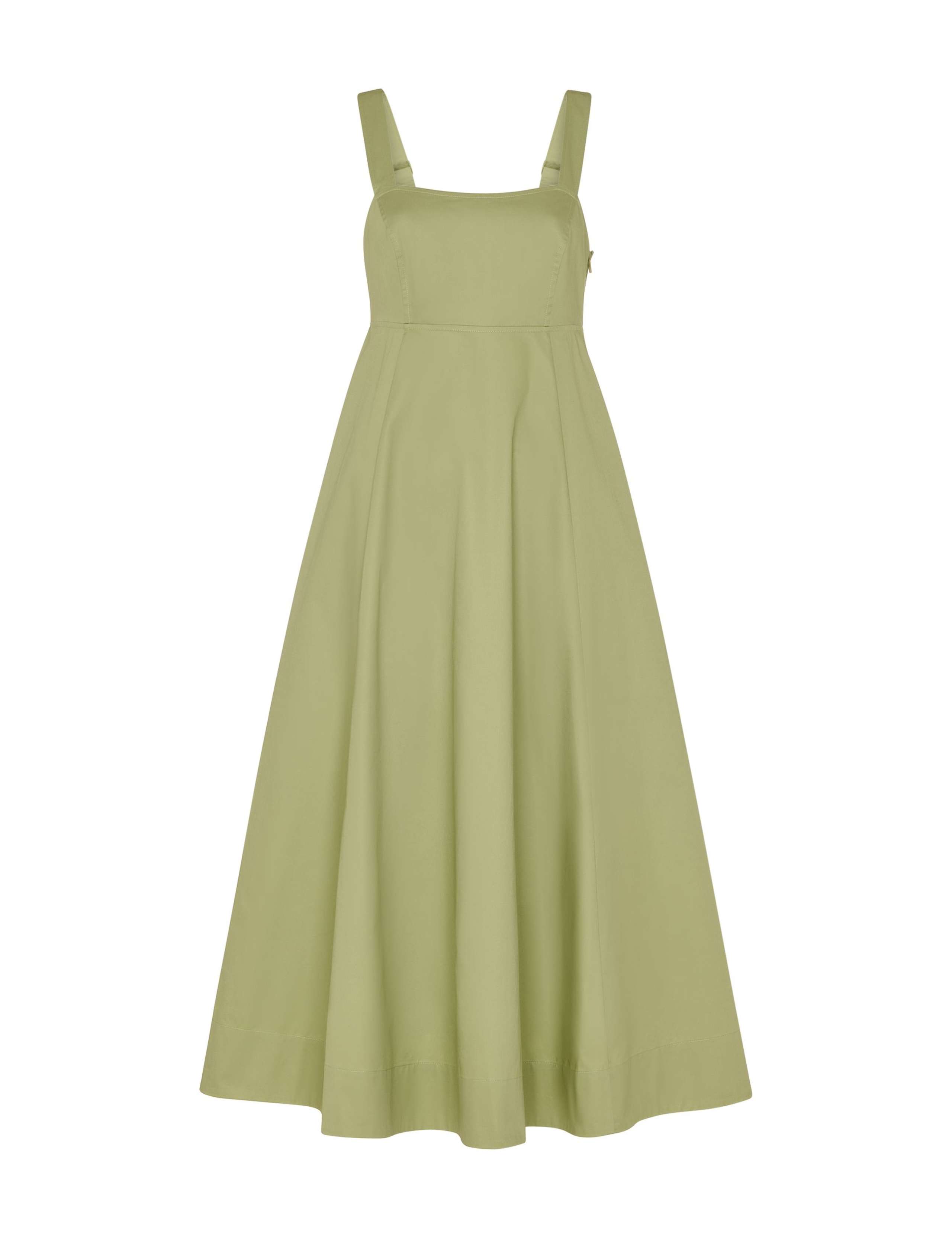 Pure Cotton Square Neck Midi Skater Dress 2 of 4