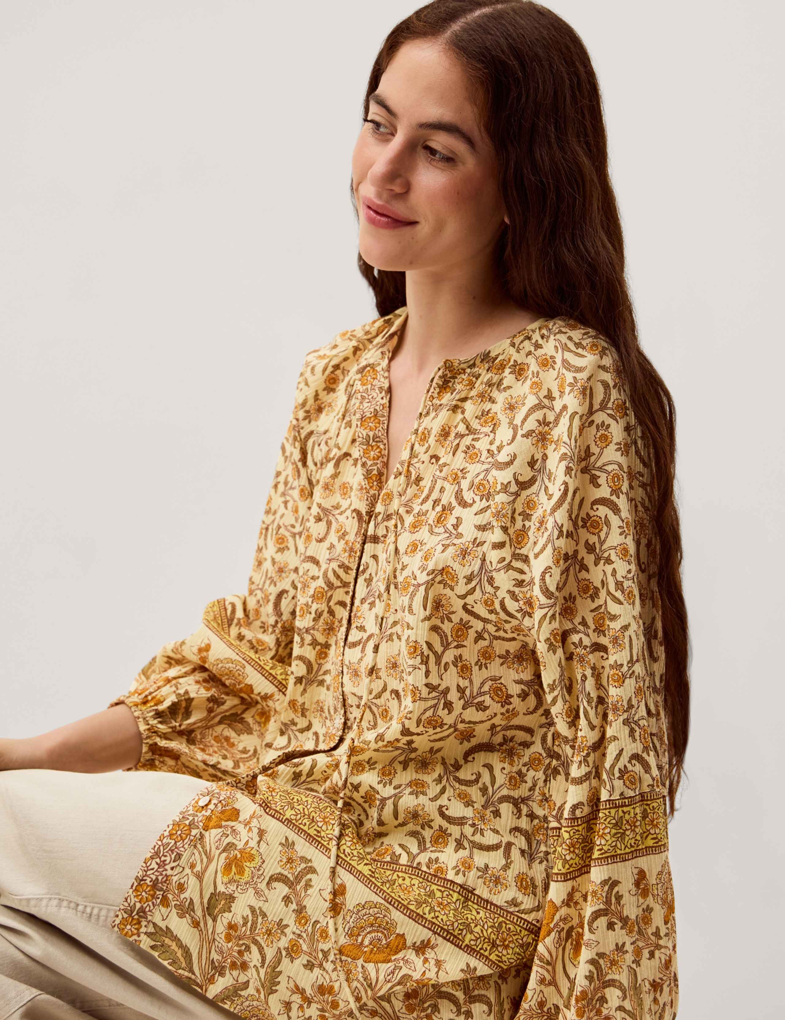 Pure Cotton Floral Shirt 5 of 5