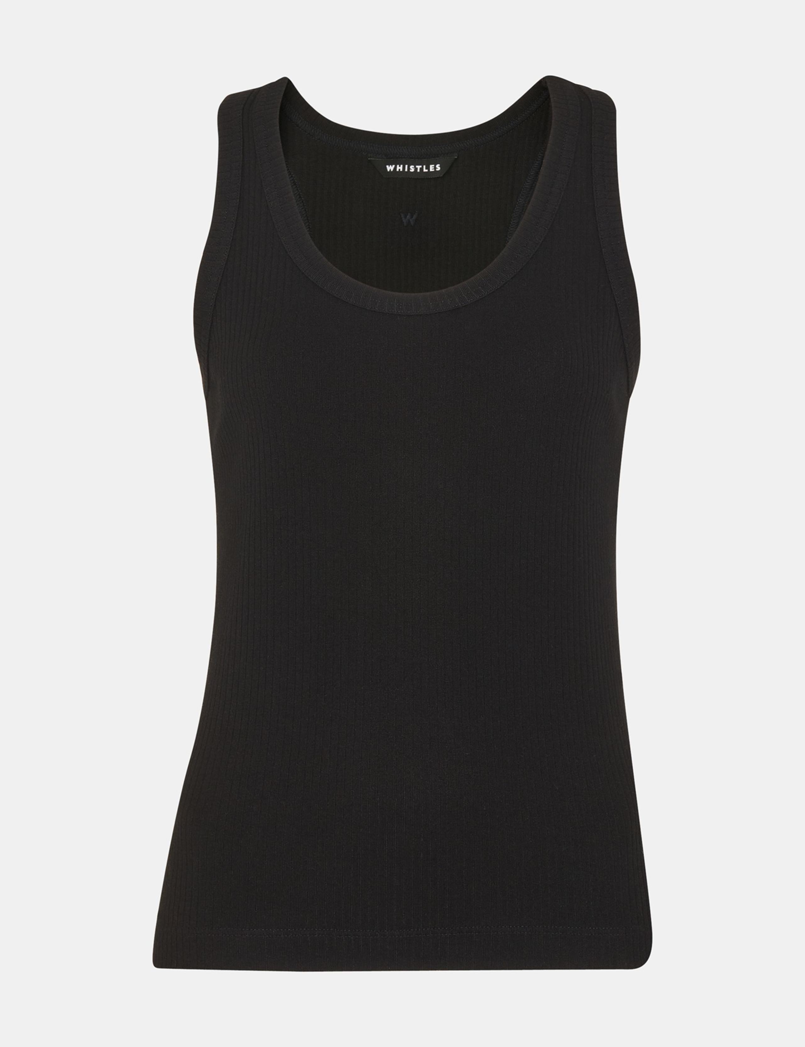 Cotton Rich Ribbed Scoop Neck Vest 2 of 4