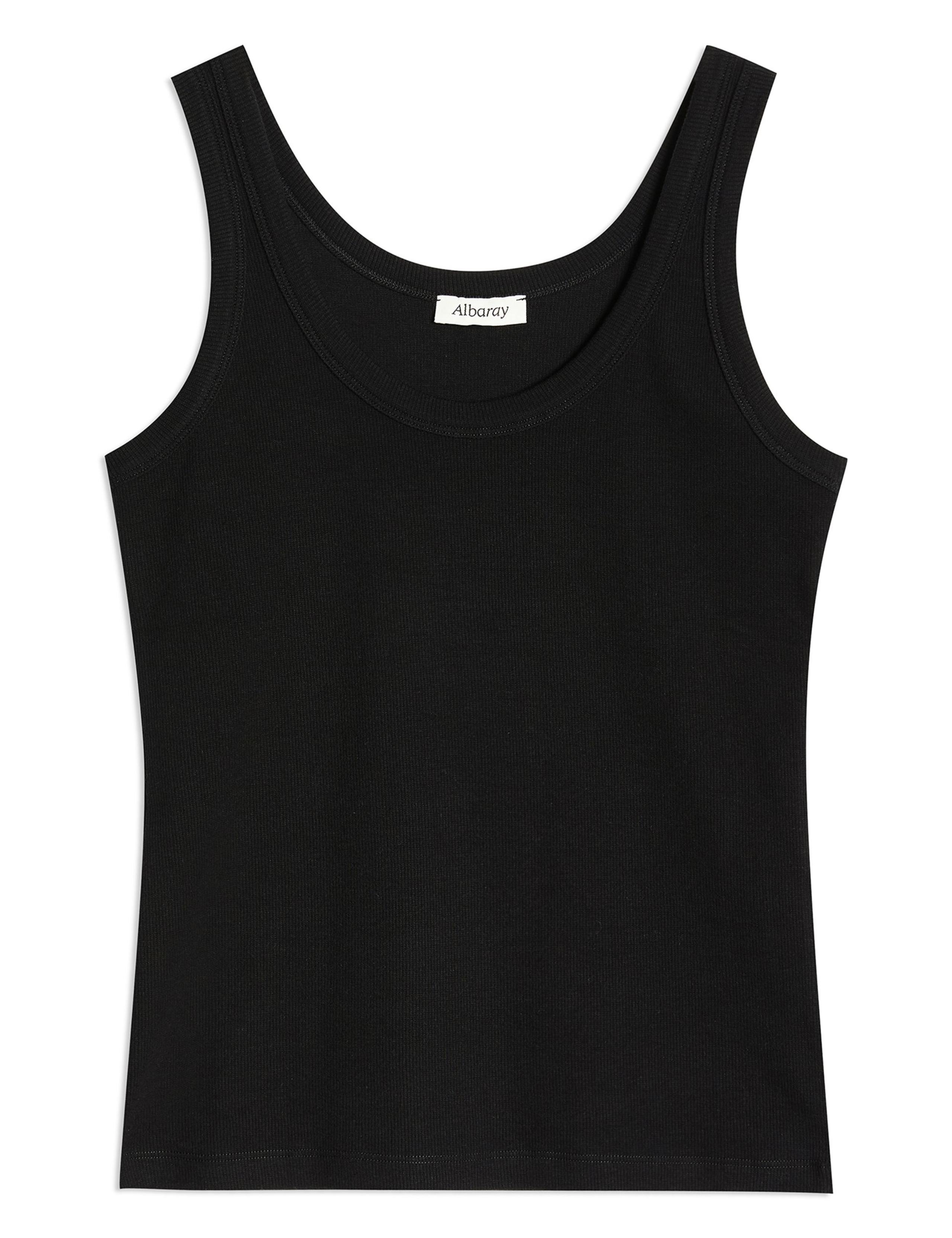Cotton Rich Ribbed Scoop Neck Vest 2 of 5