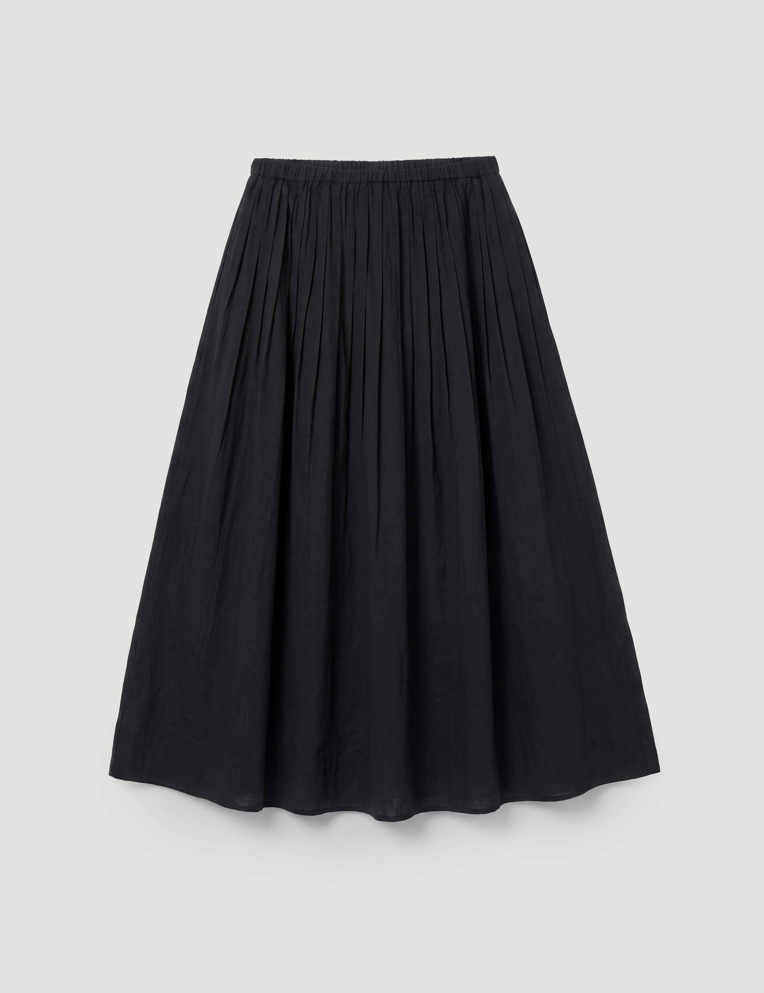 Pure Cotton Midi A-Line Skirt 2 of 6