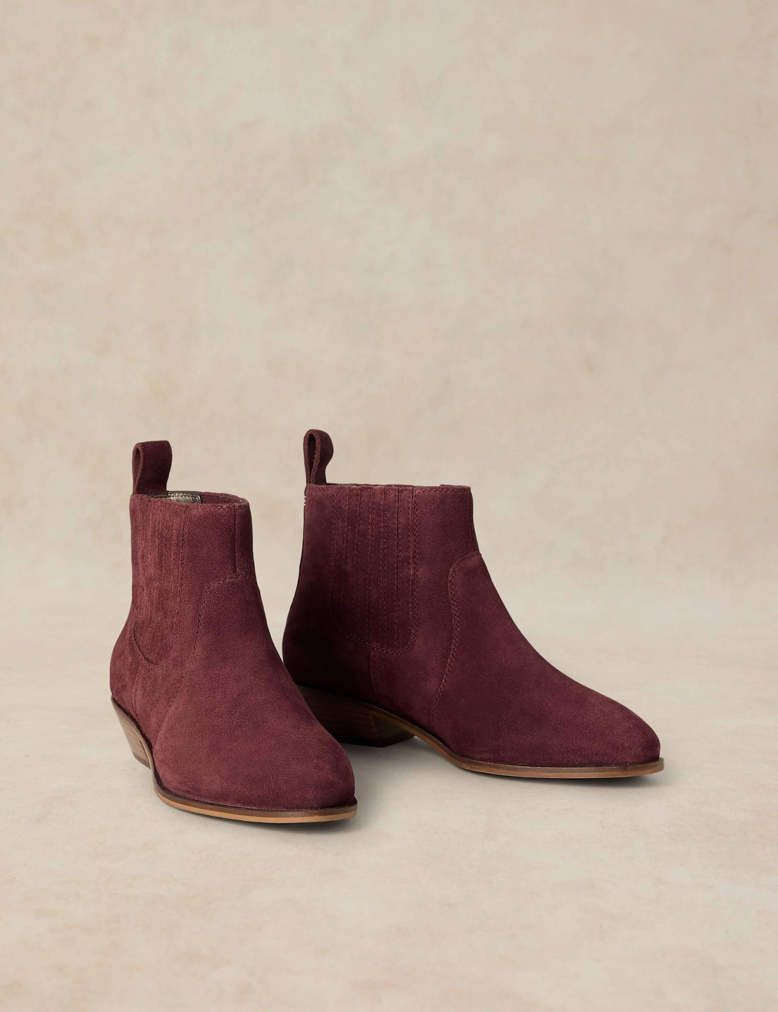 Mid Heel Suede Chelsea Boot 2 of 4