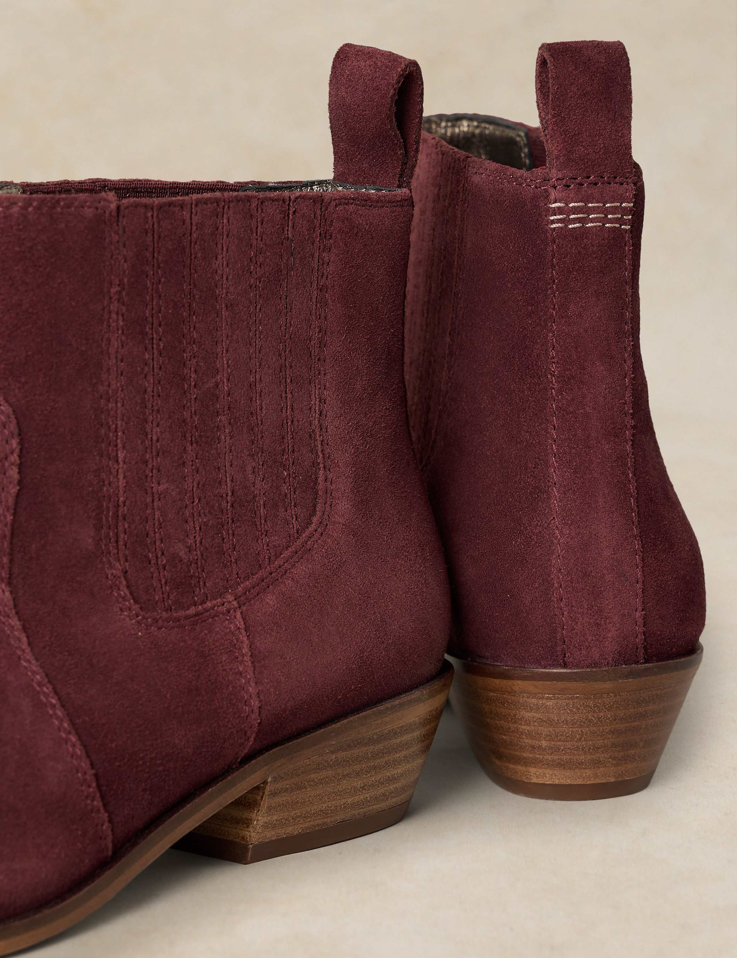 Mid Heel Suede Chelsea Boot 4 of 4