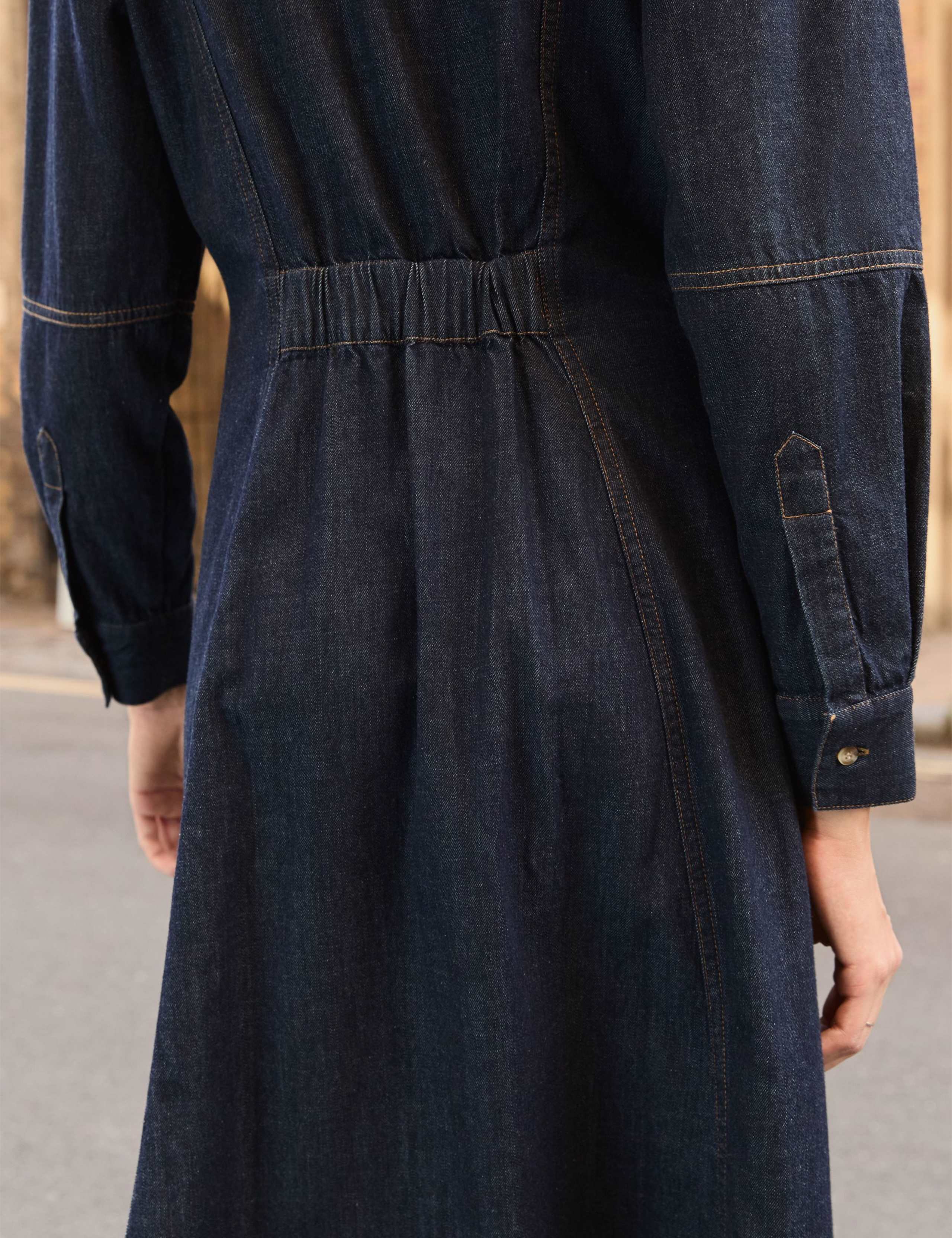 Denim Midaxi Shirt Dress 2 of 5