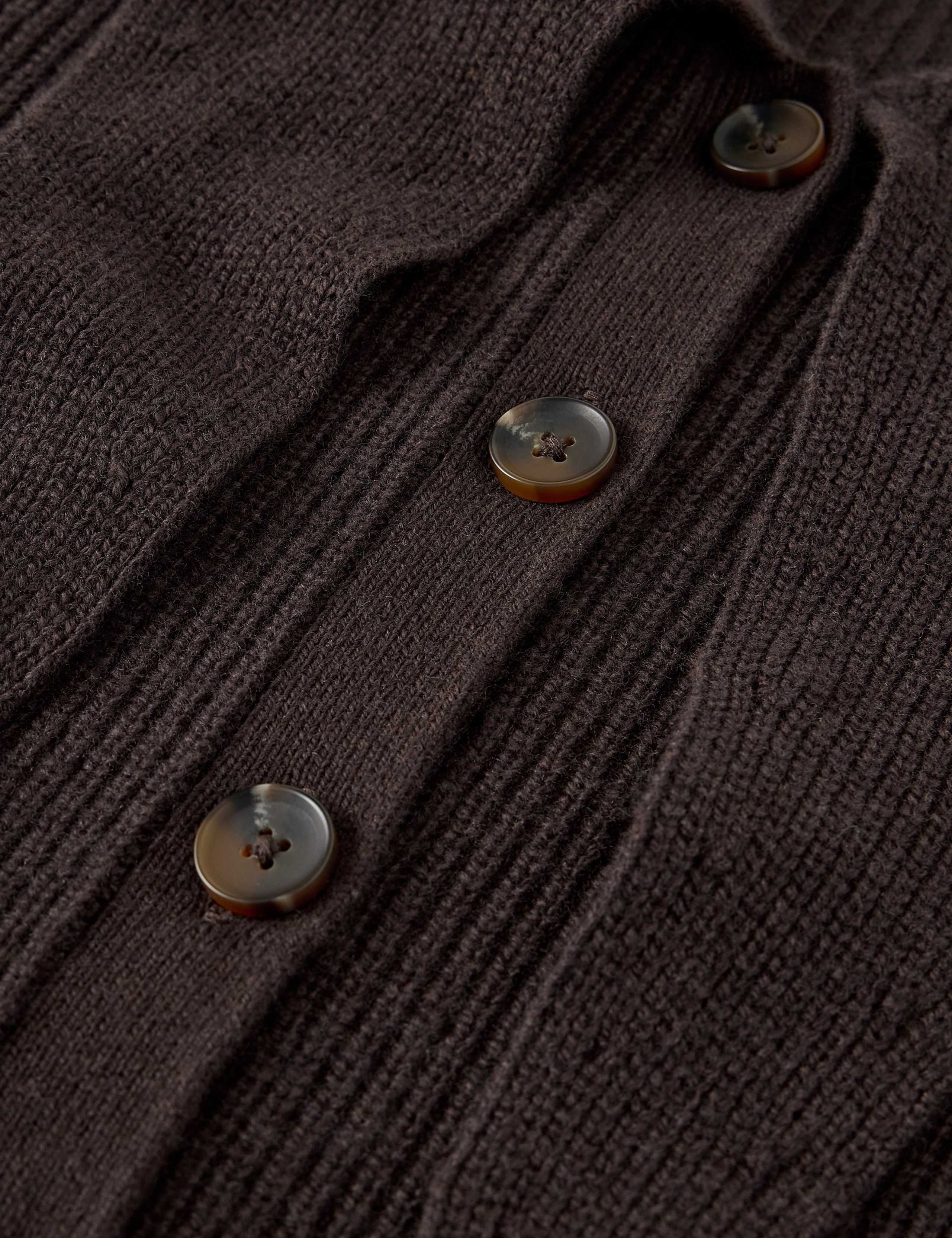 Wool Blend Printed Crew Neck Cardigan 6 of 6