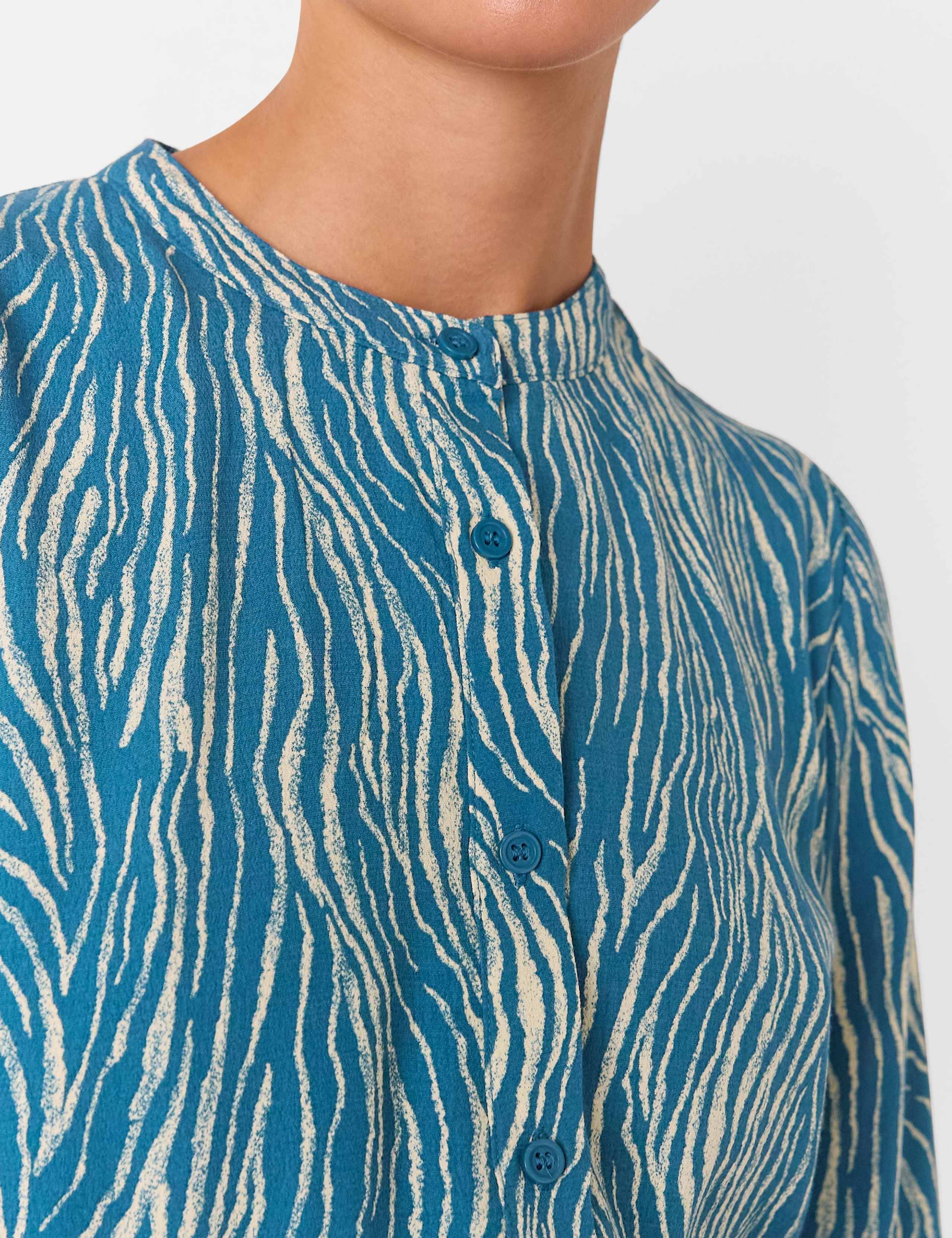 Zebra Print Belted Mini Waisted Dress 4 of 4