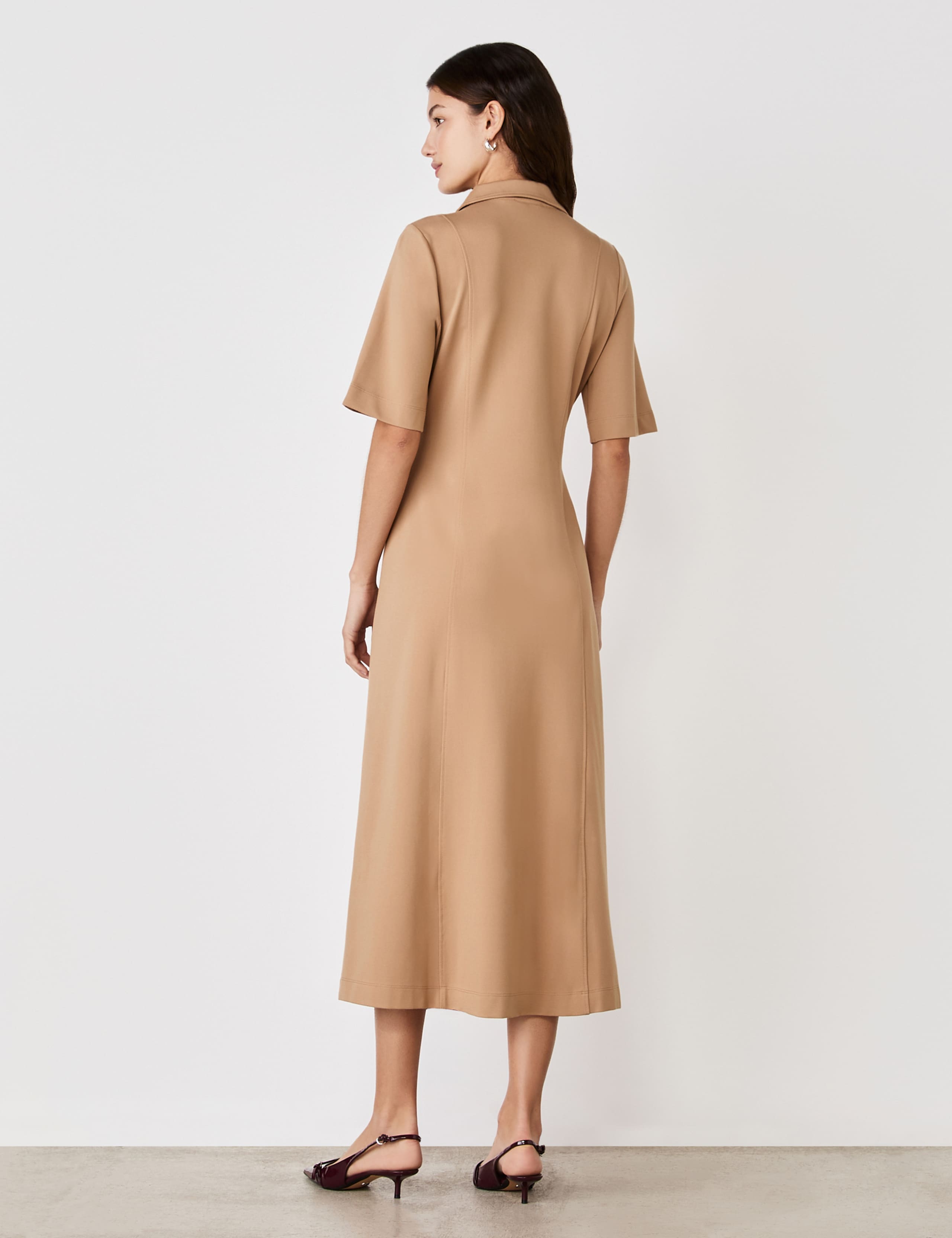 Jersey Midi Skater Dress 2 of 4