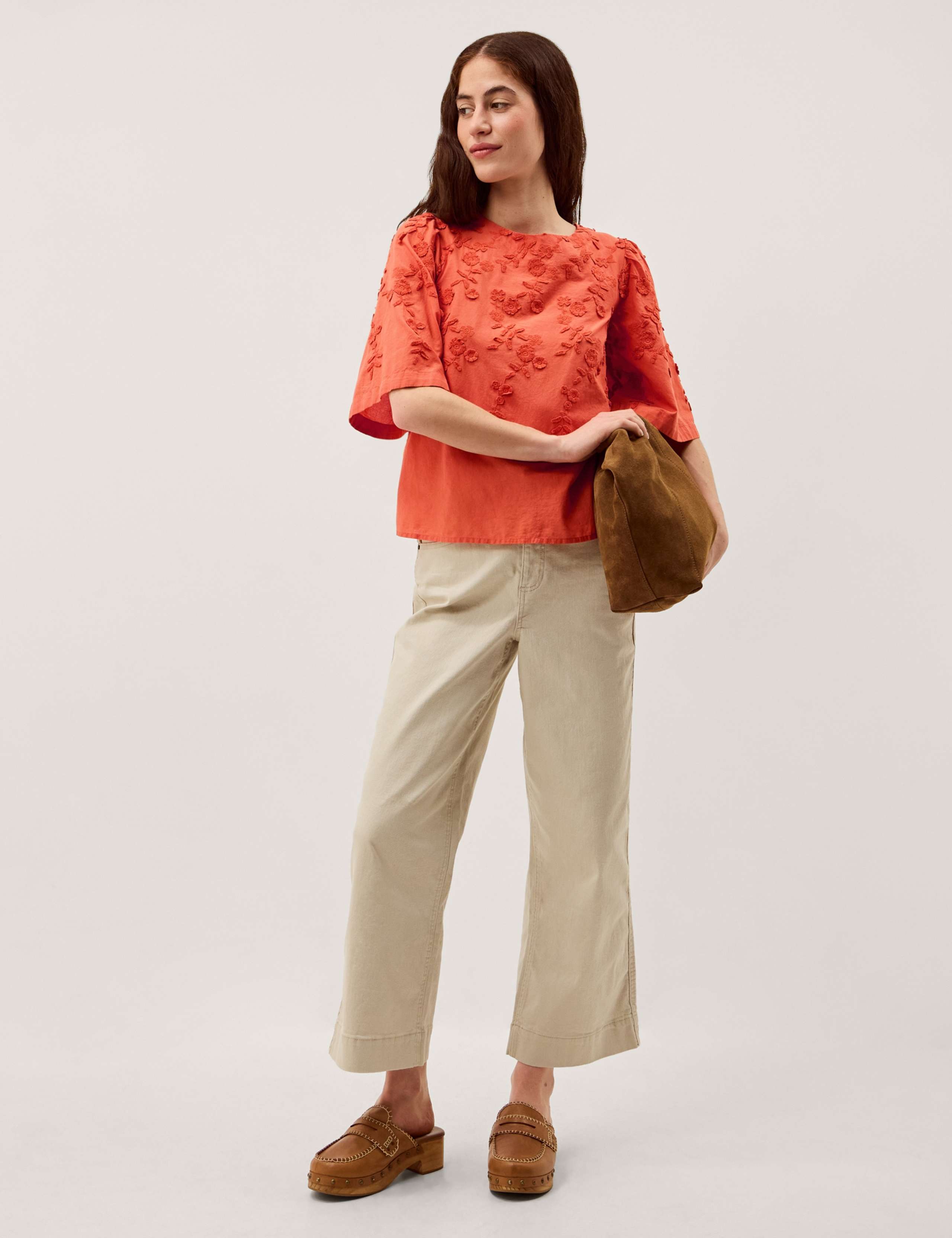 Pure Cotton Floral Embroidered Top 5 of 5