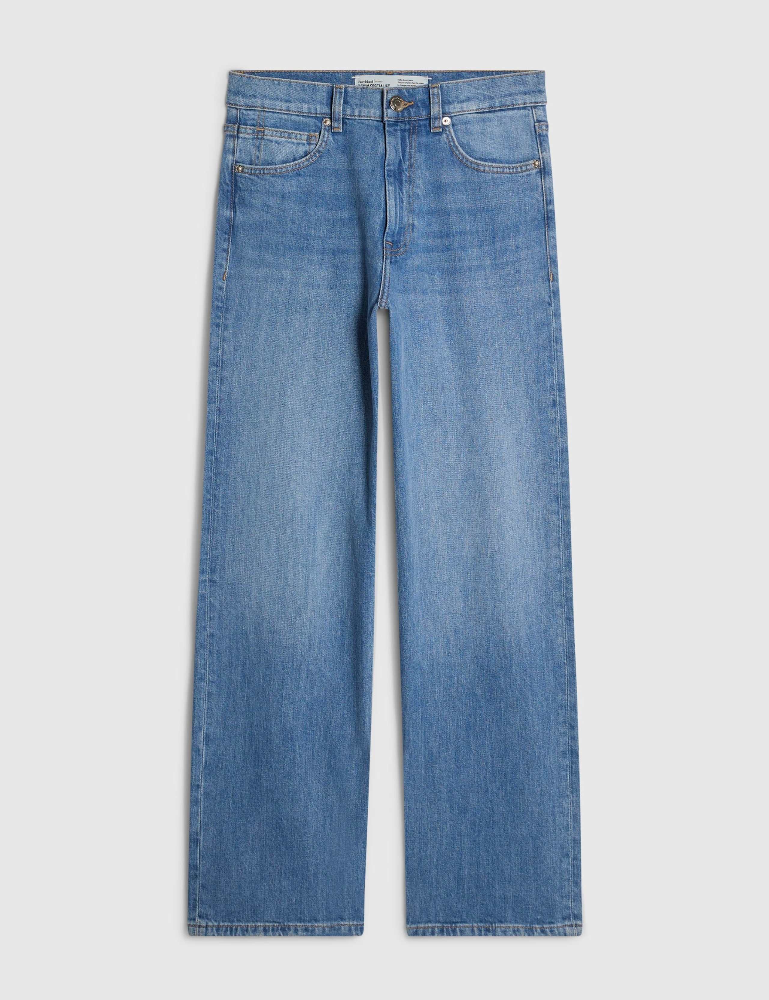 High Waisted Straight Leg Cropped Jeans 2 of 5