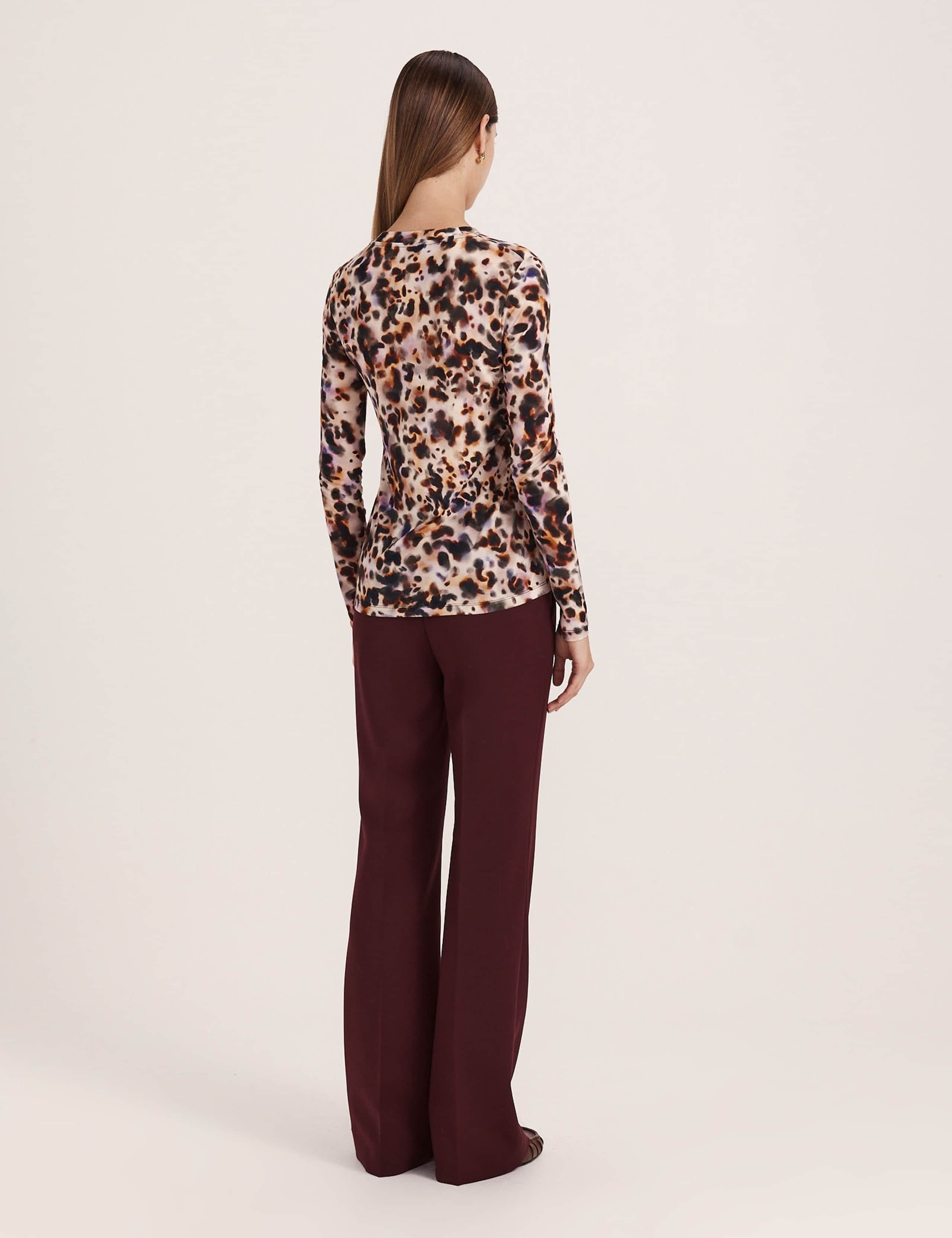Animal Print Crew Neck Top 7 of 7