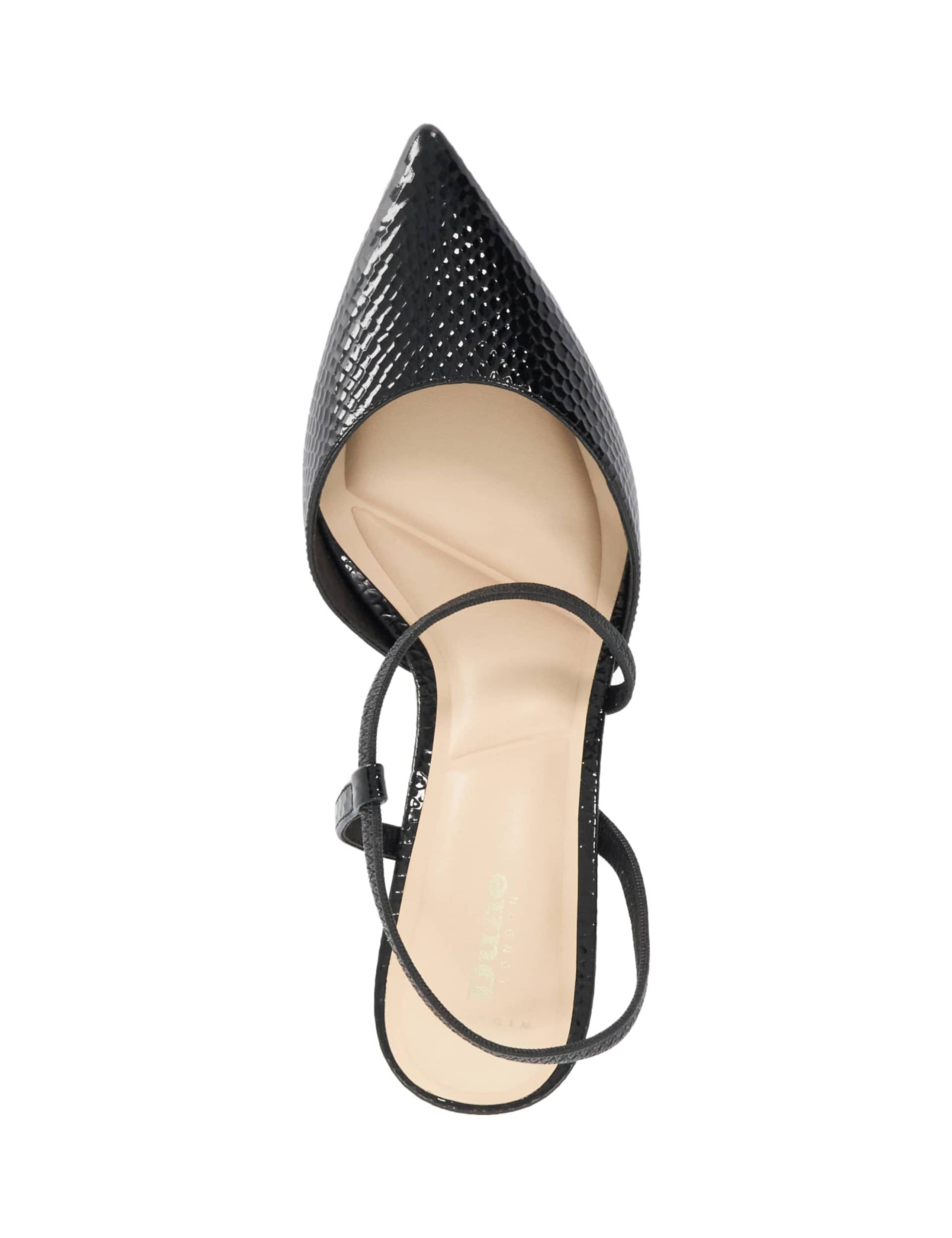 Charming Leather Asymmetric Strap Heels 2 of 5