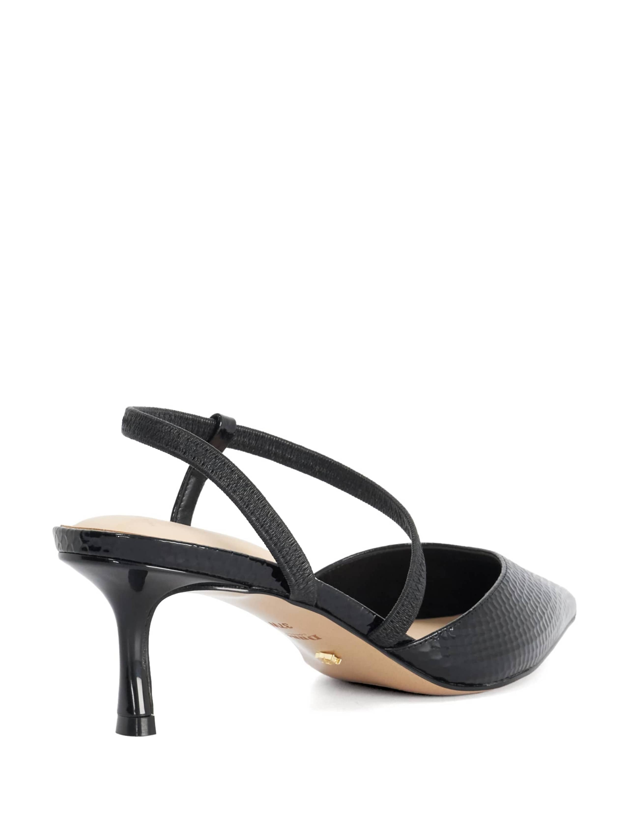 Charming Leather Asymmetric Strap Heels 5 of 5