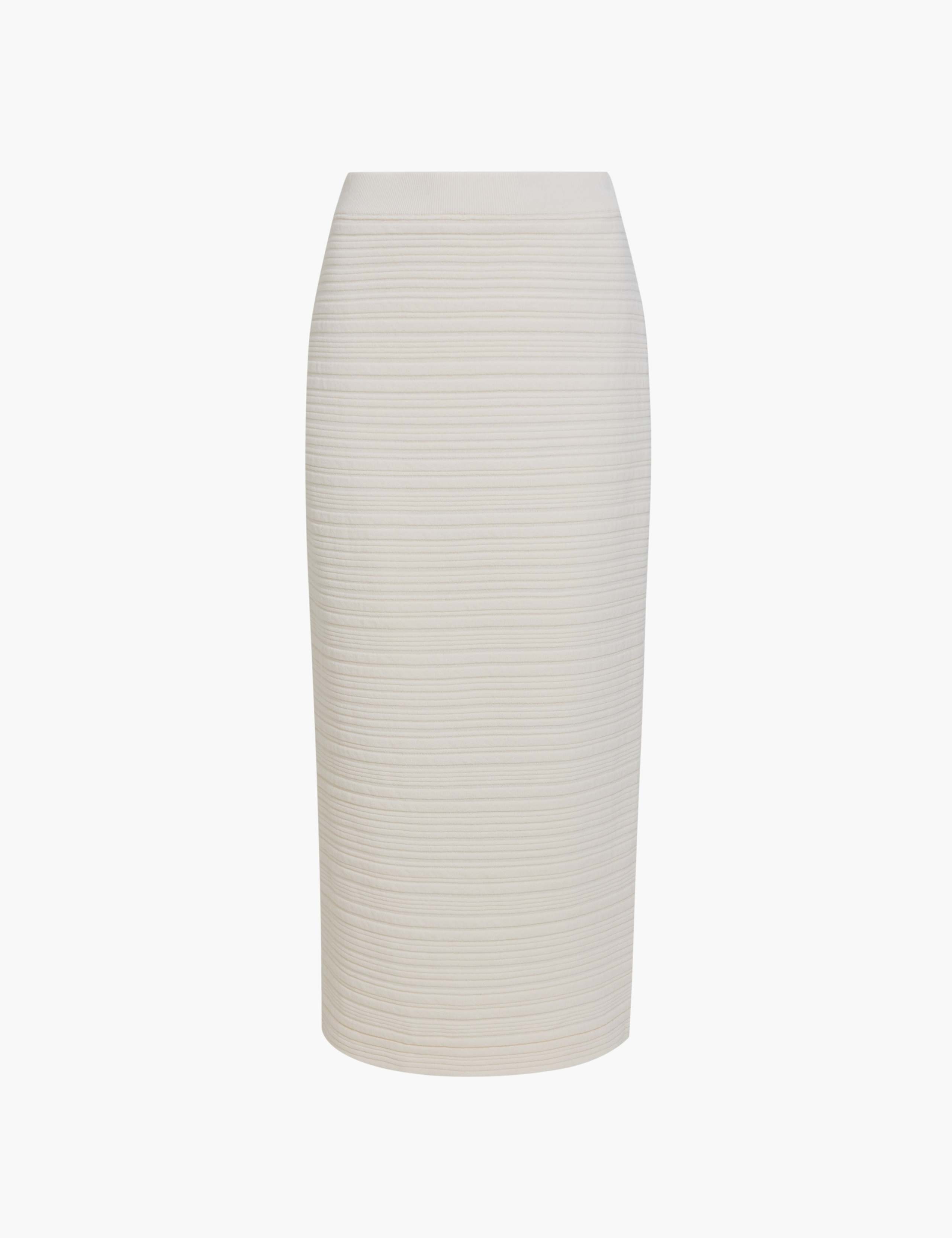 Cotton Rich Knitted Midi Pencil Skirt 2 of 6