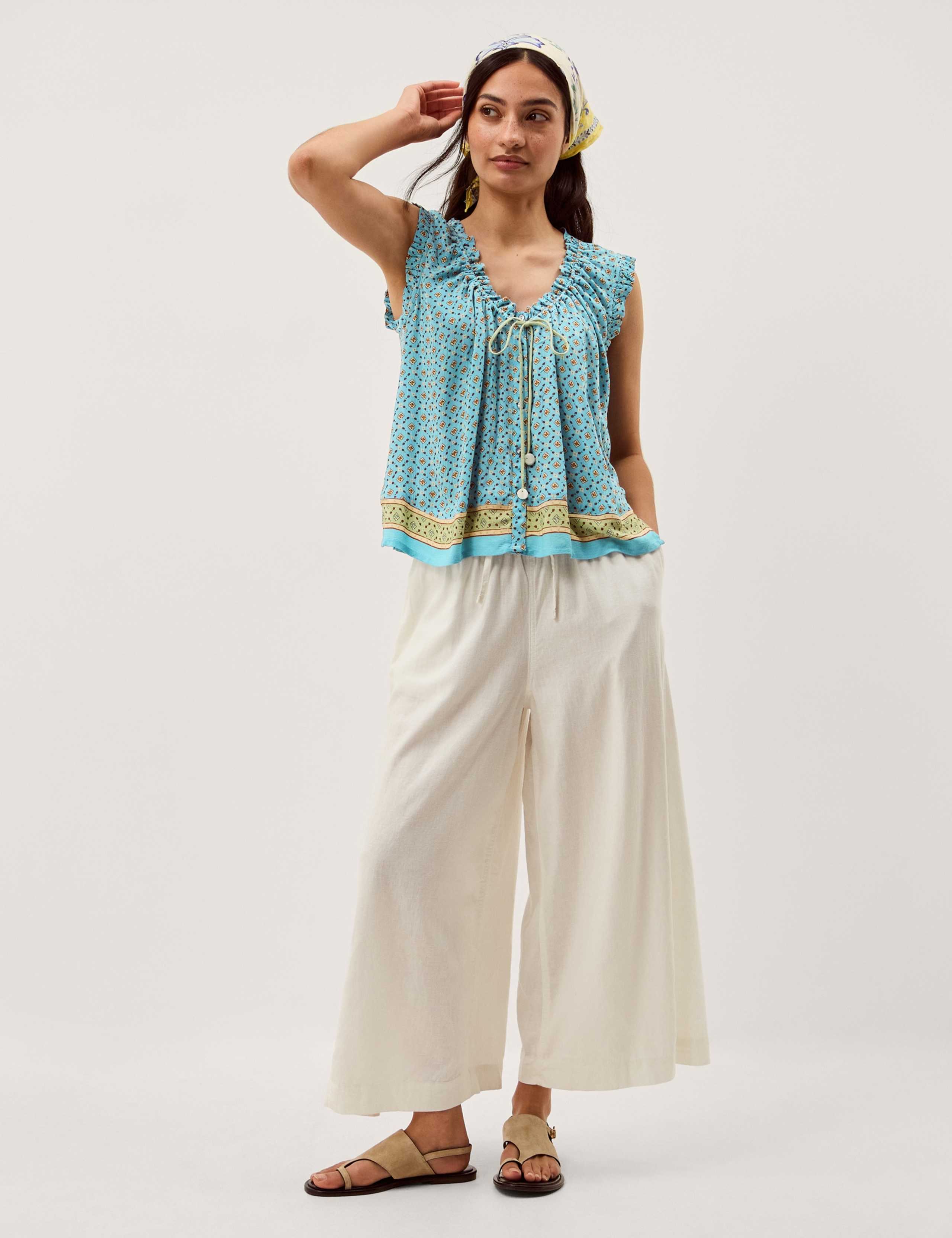 Printed Scoop Neck Vest Top 5 of 6