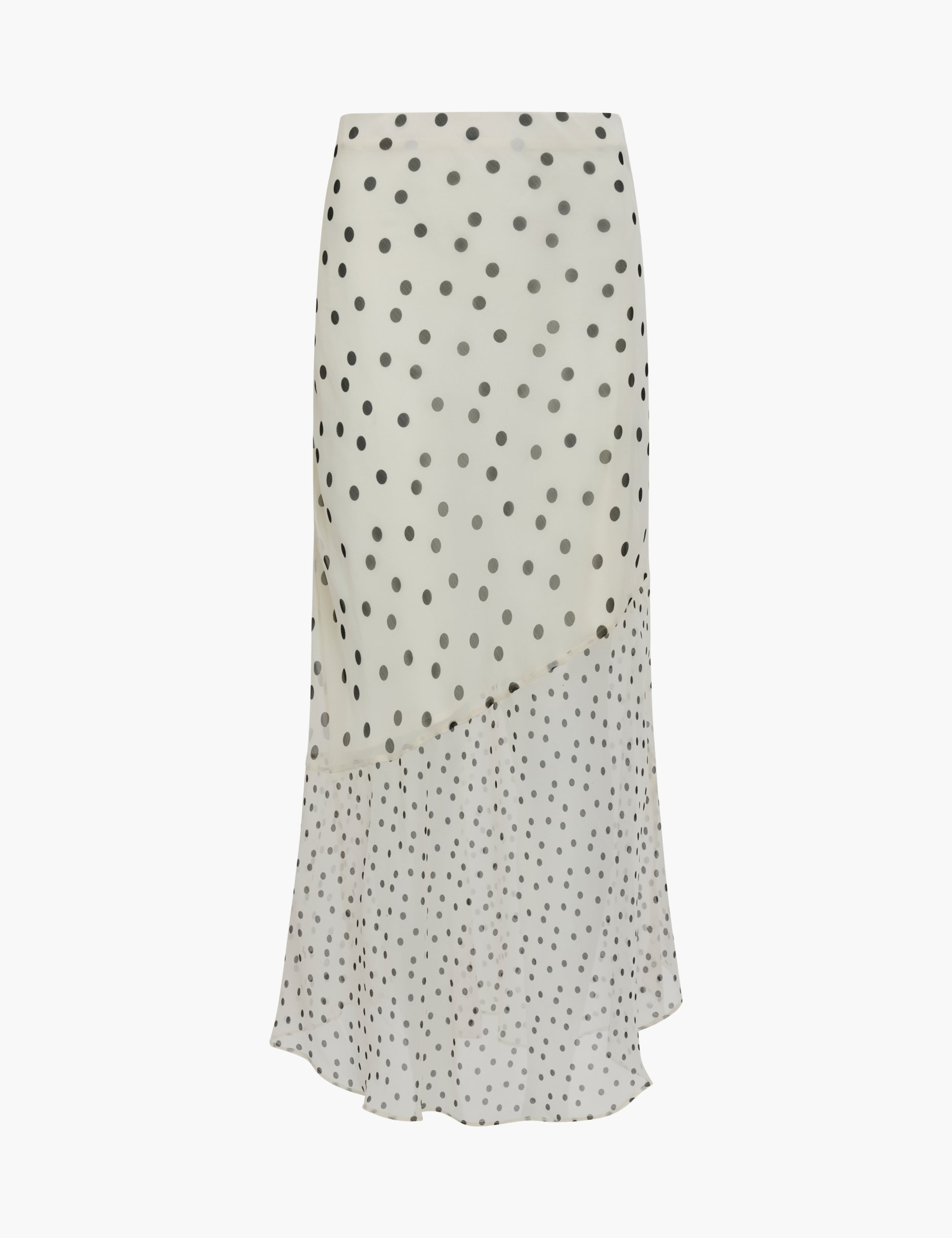 Chiffon Polka Dot Midi Tiered Skirt 1 of 1