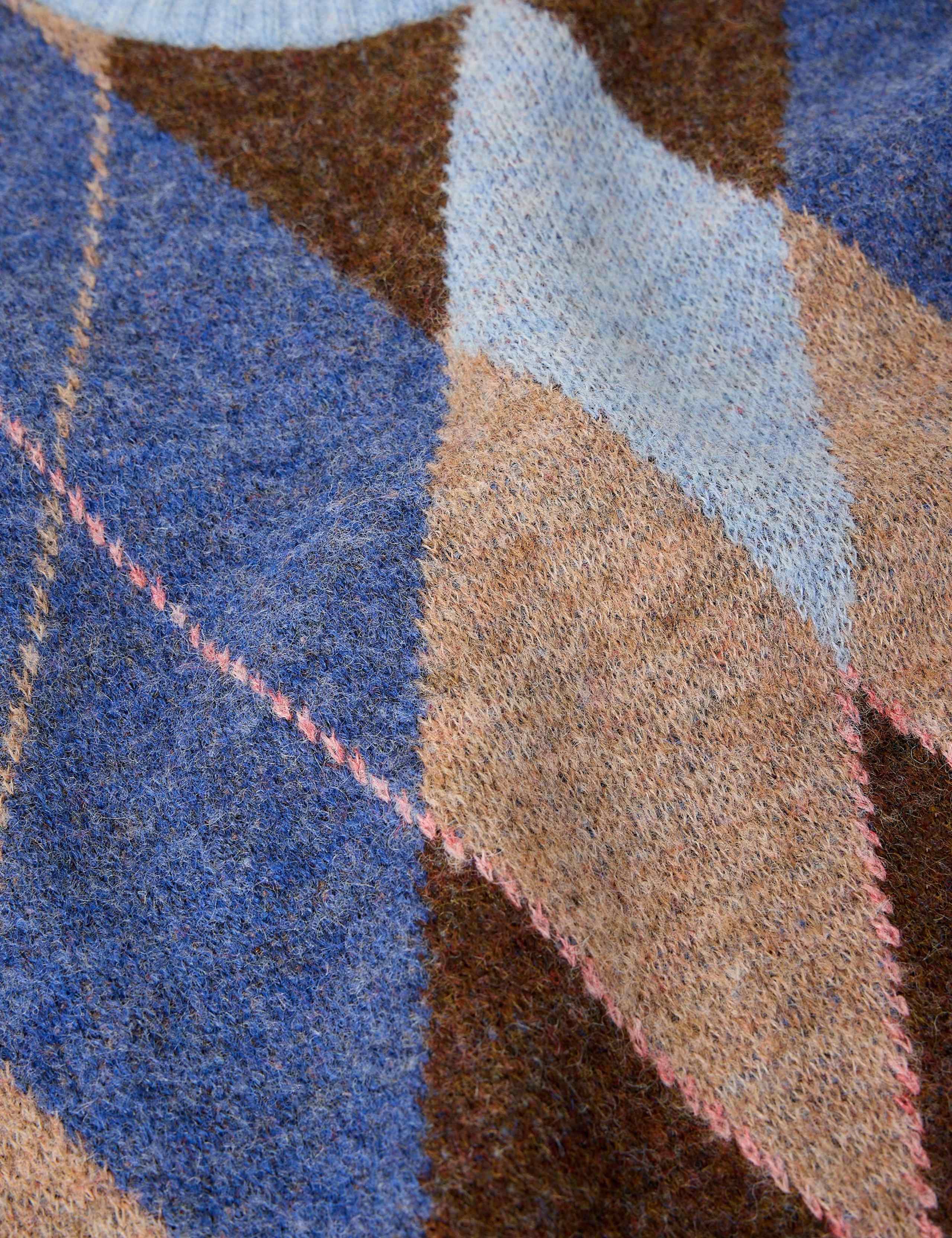 Patterned Crew Neck Knit Jumper 6 of 6