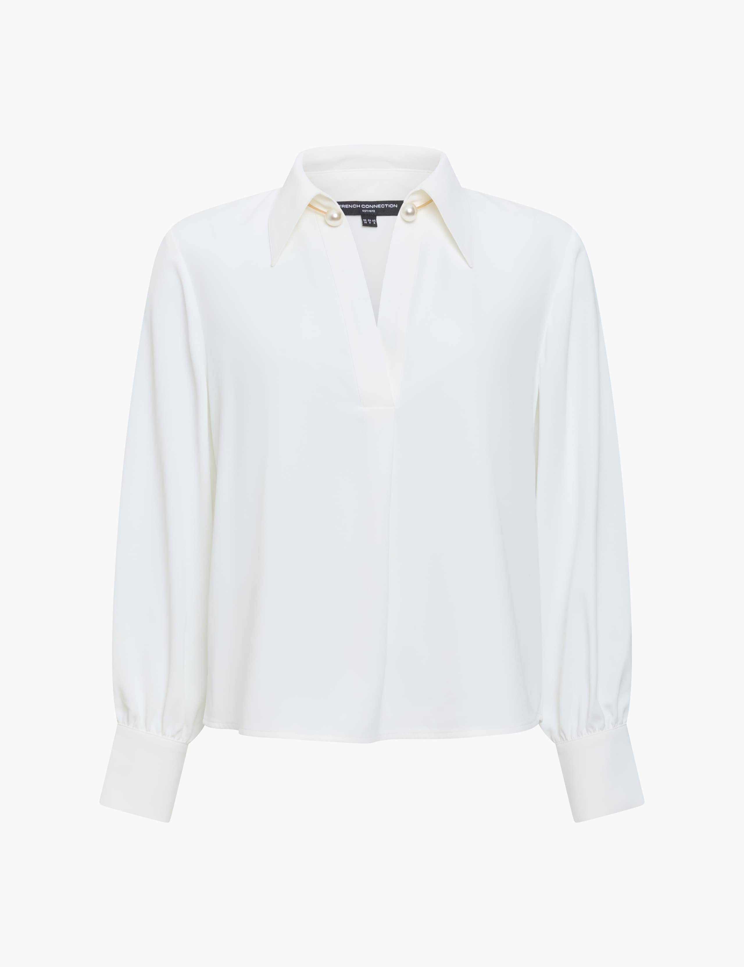 Embellished Neck Balloon Sleeve Shirt 2 of 6