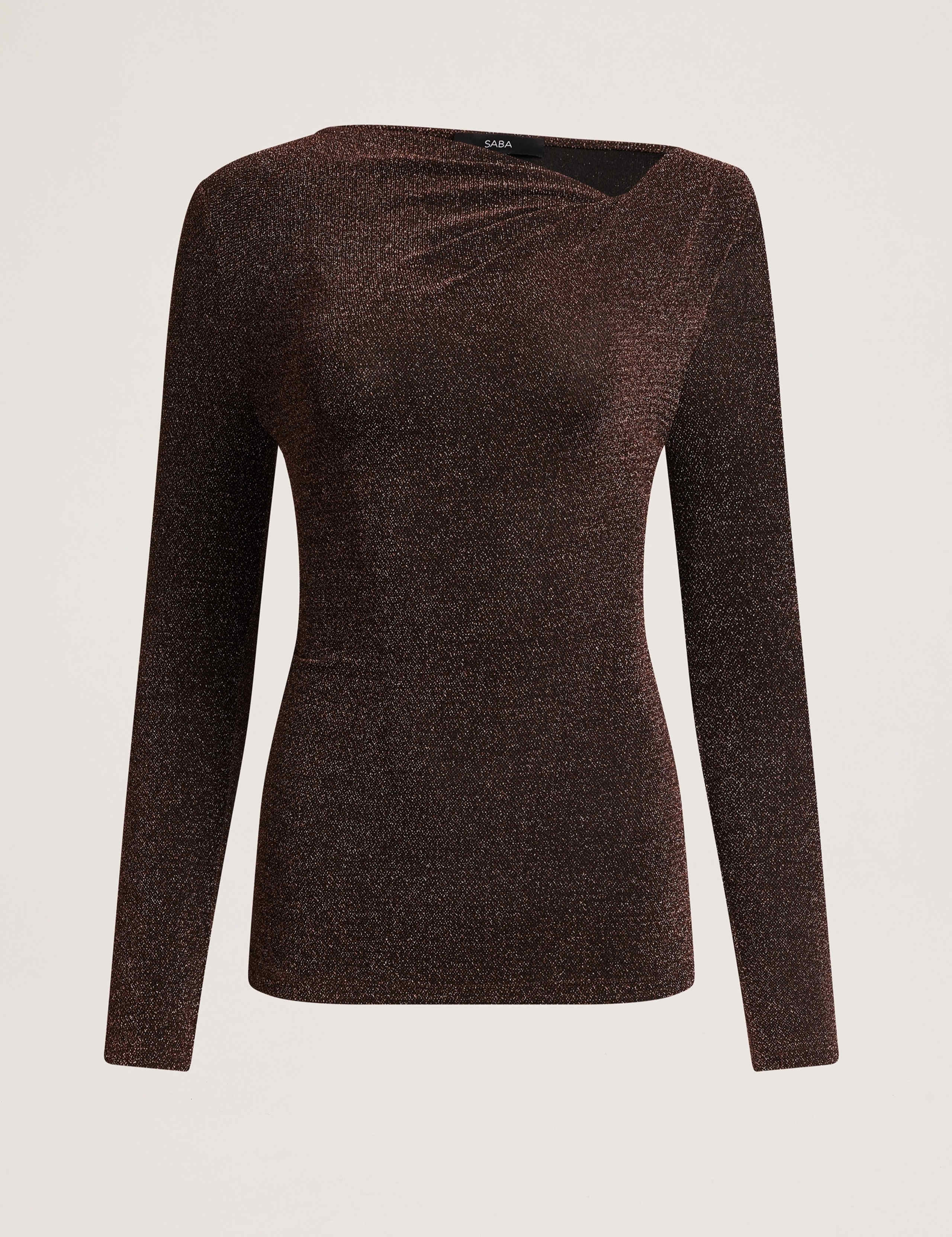 Sparkly V Neck Long Sleeve Top 2 of 8