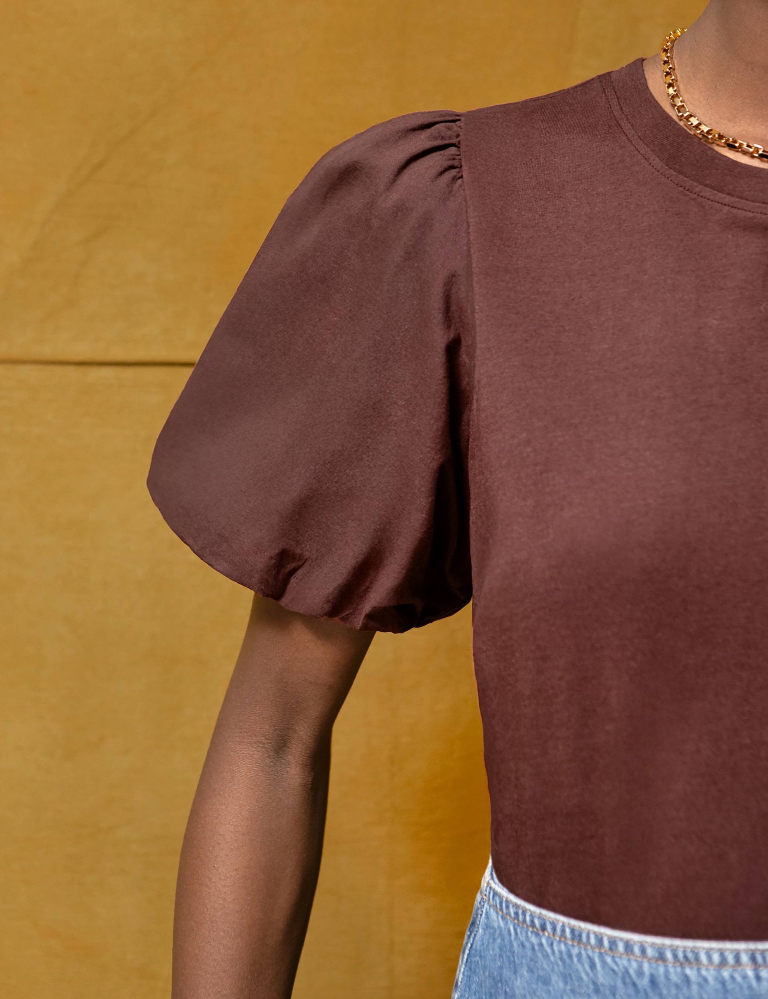 Pure Citton Puff Sleeve T-Shirt 5 of 5