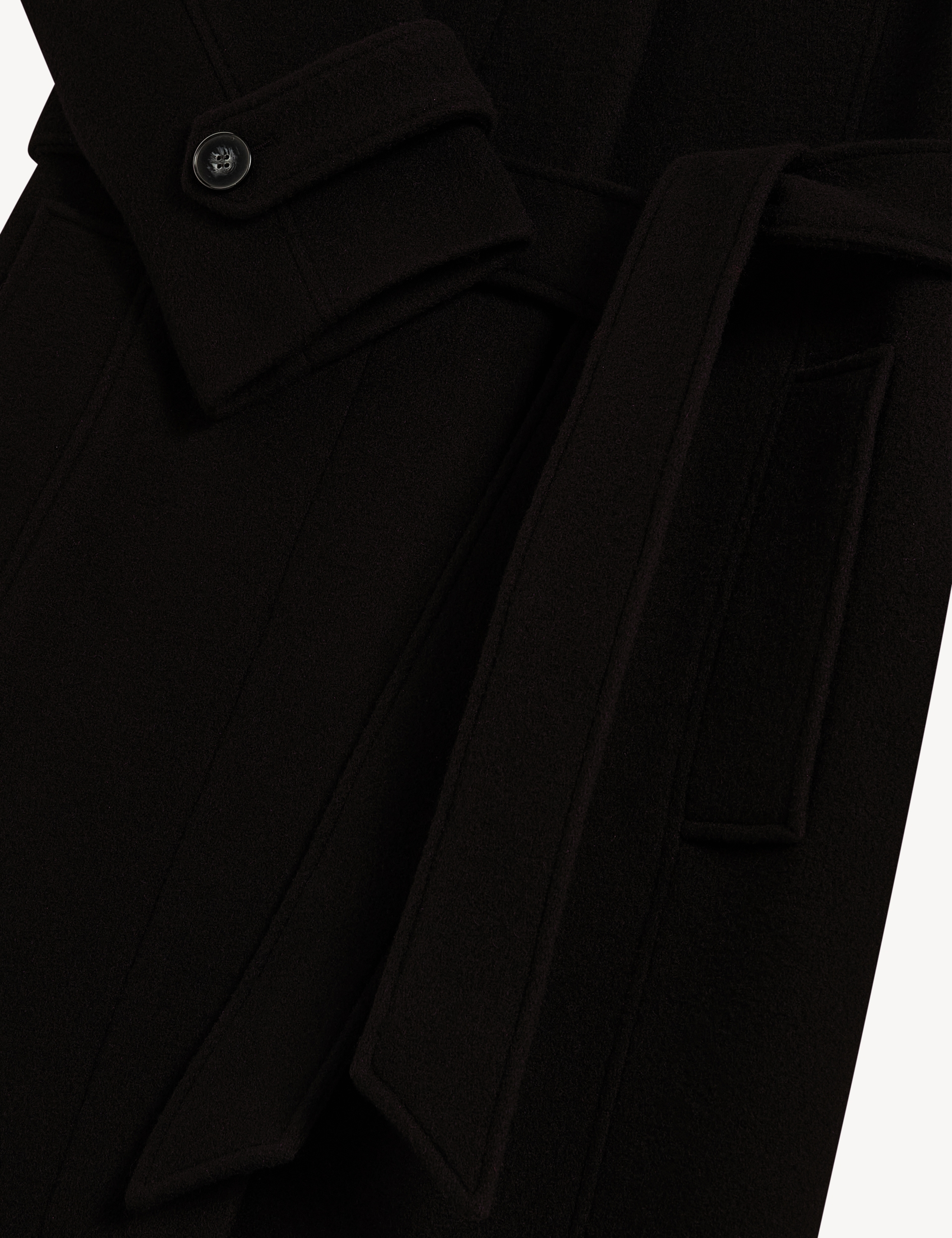 Wool Rich Faux Fur Collar Overcoat with Cashmere 3 of 12