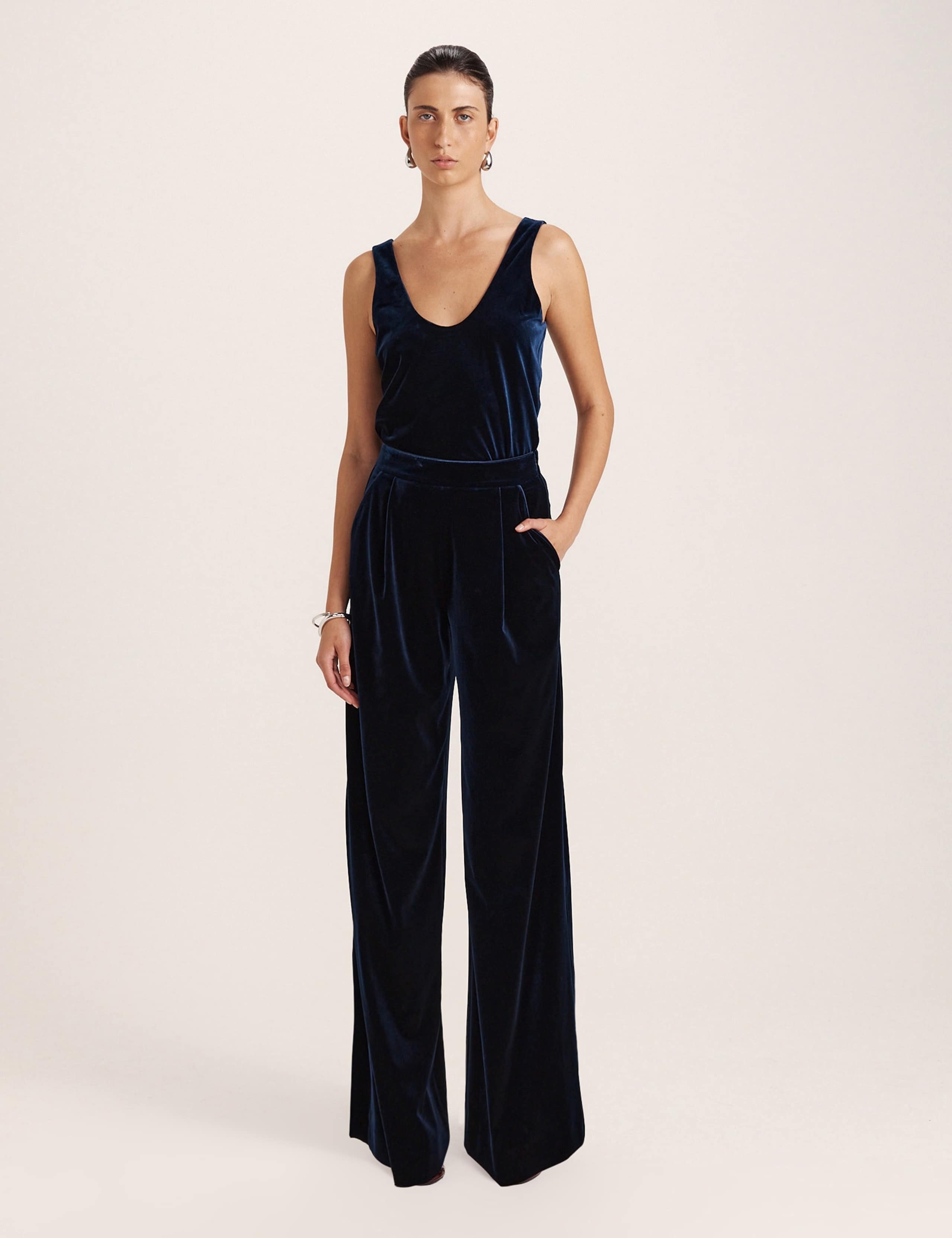 Wide Leg Lined Trousers 3 of 7