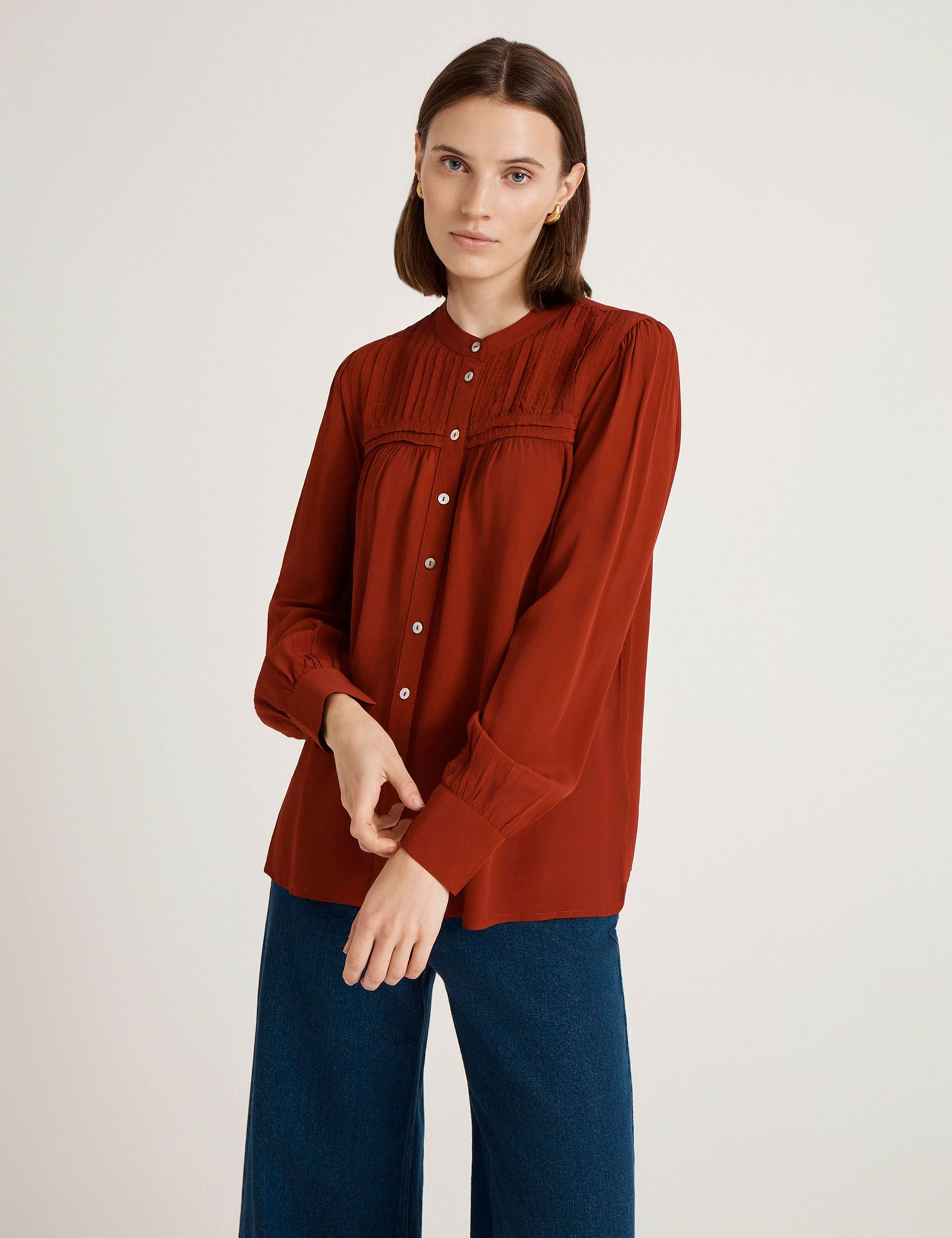 Crepe Button Through Blouse 4 of 4