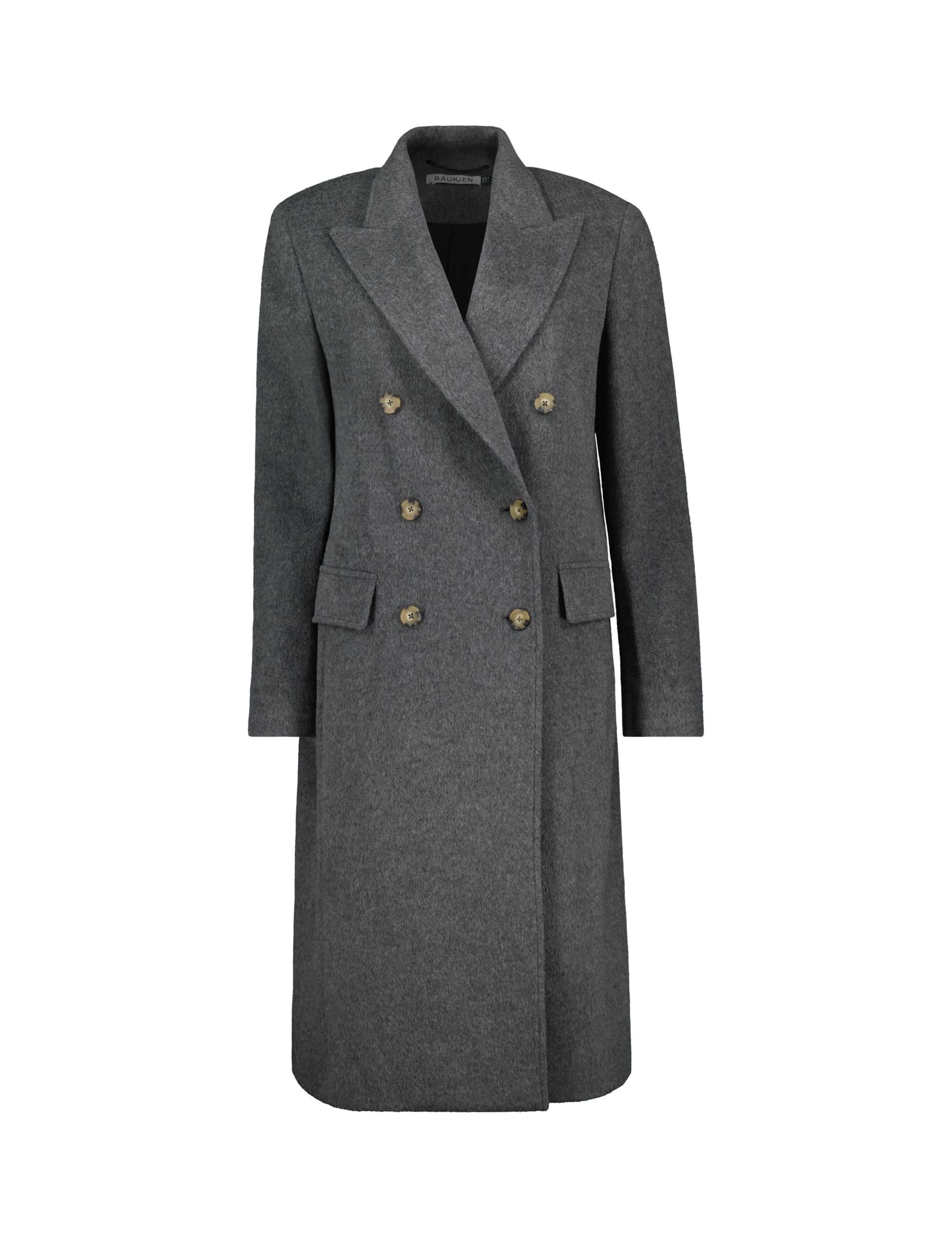 Double Breasted Tailored Overcoat with Wool 2 of 5