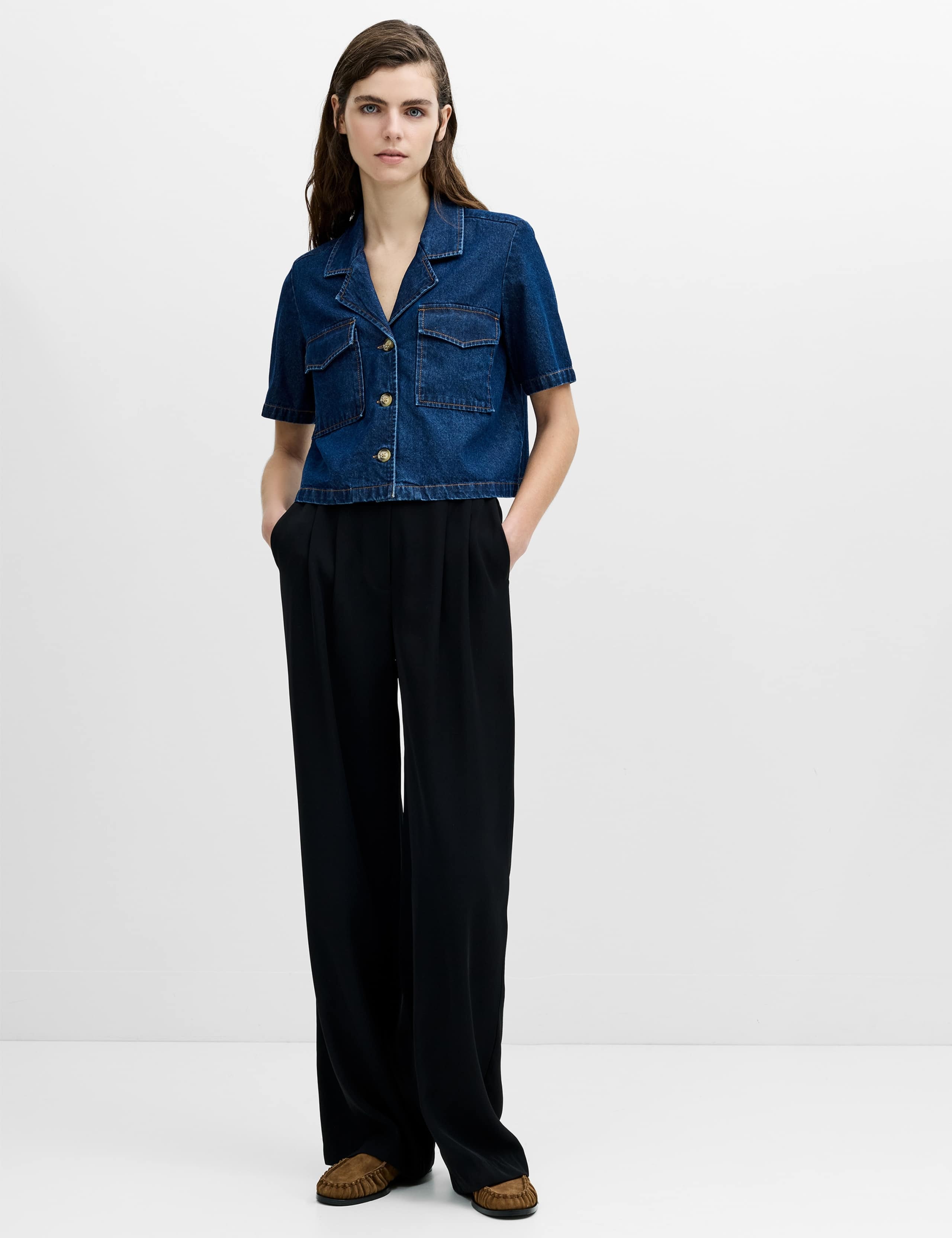 Denim Button Through Shirt 3 of 6