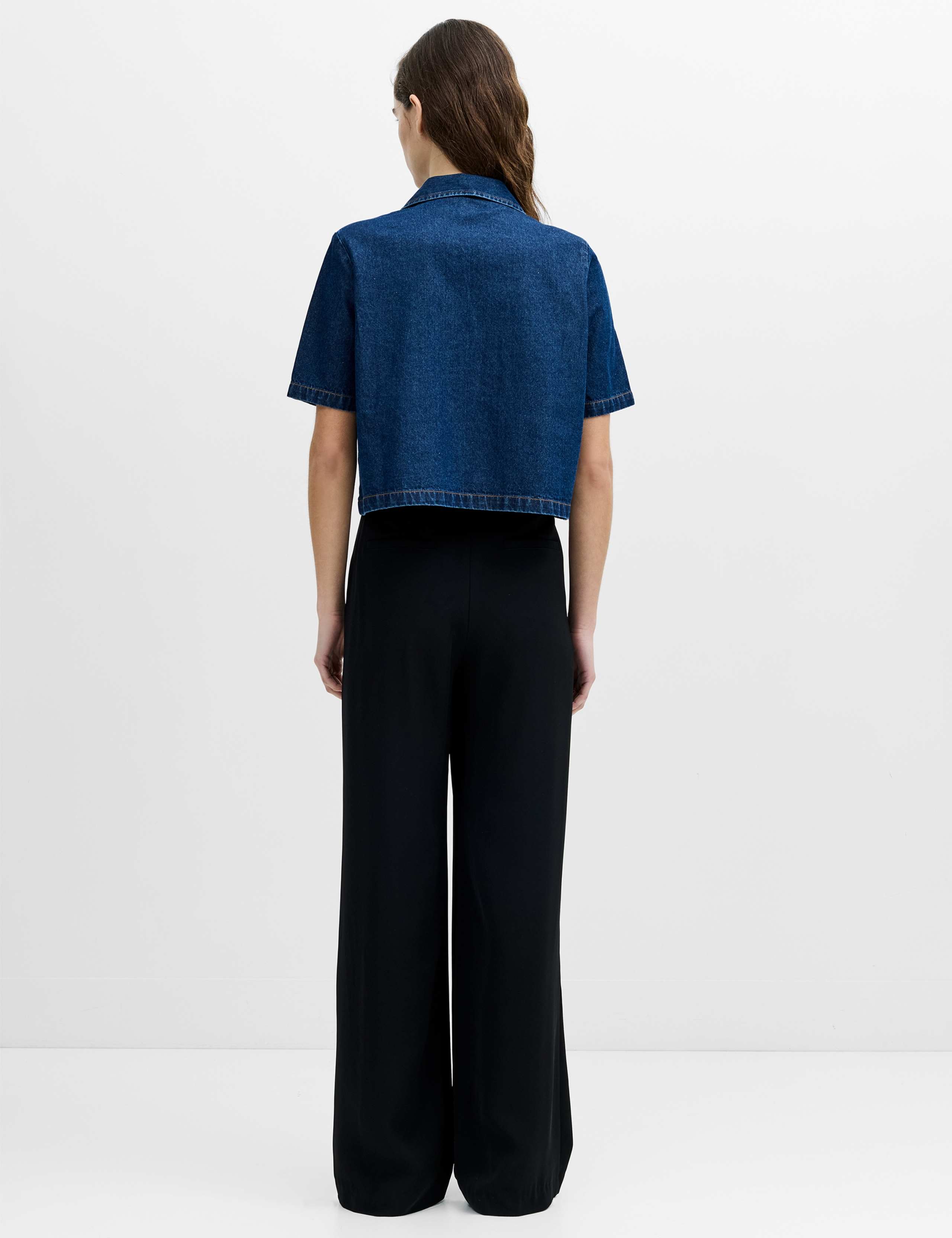 Denim Button Through Shirt 6 of 6