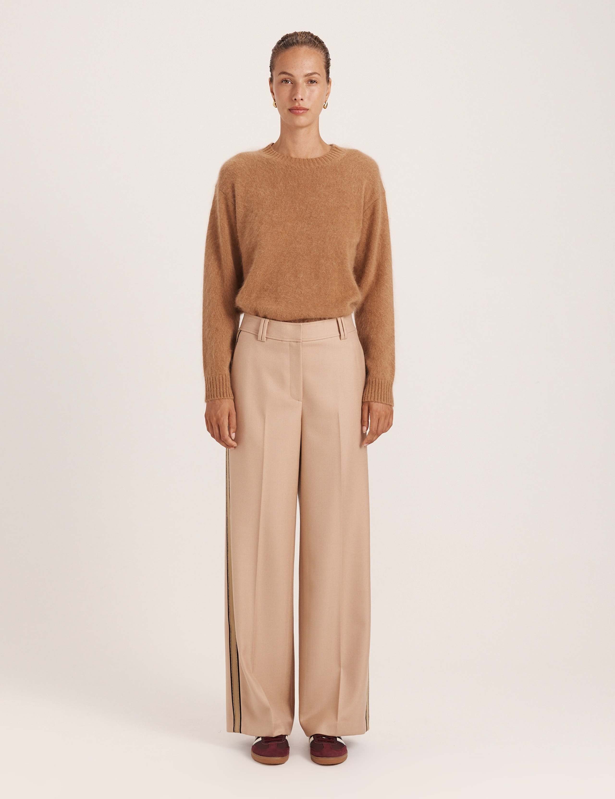 Wool Rich Straight Leg Lined Trousers 4 of 8