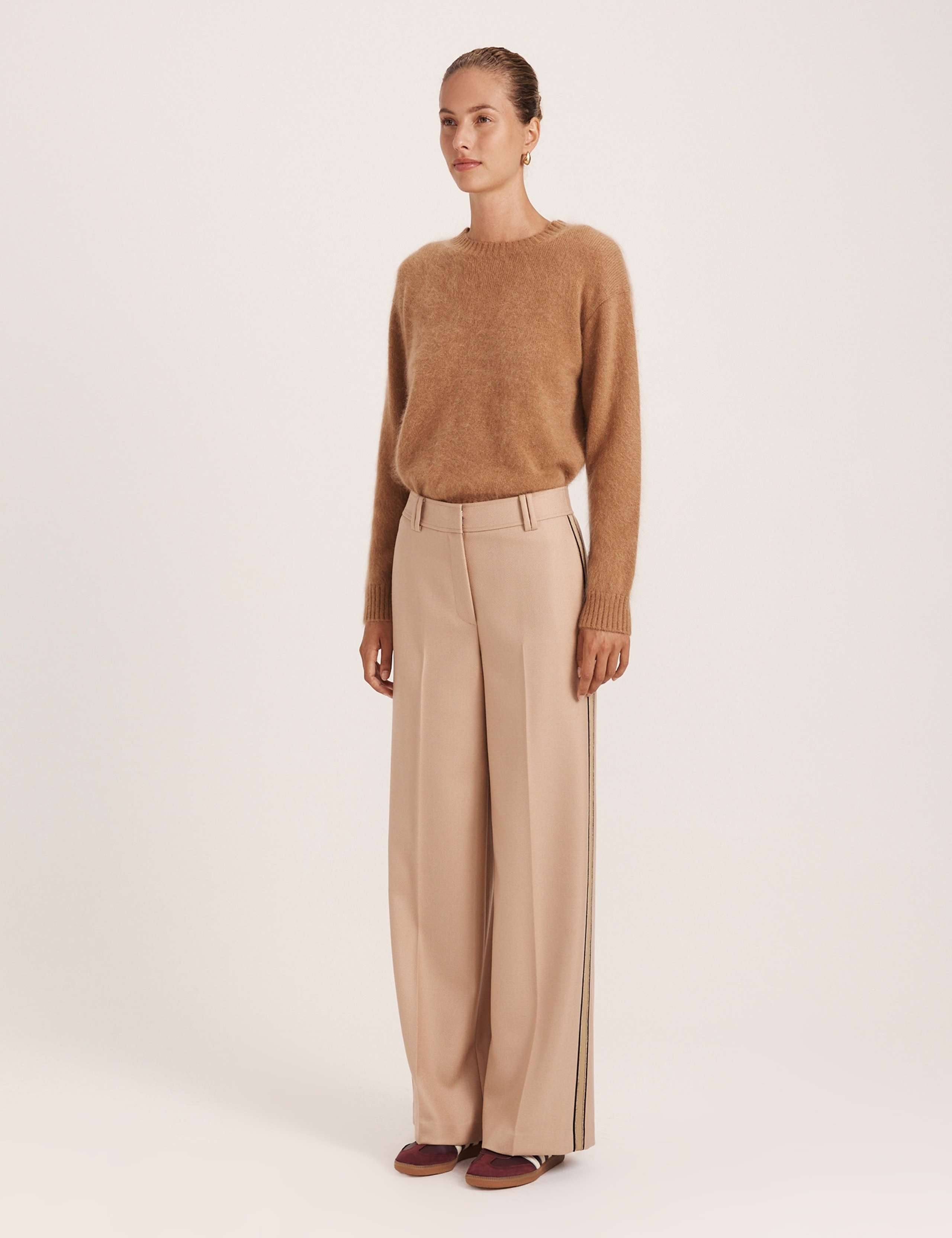 Wool Rich Straight Leg Lined Trousers 7 of 8