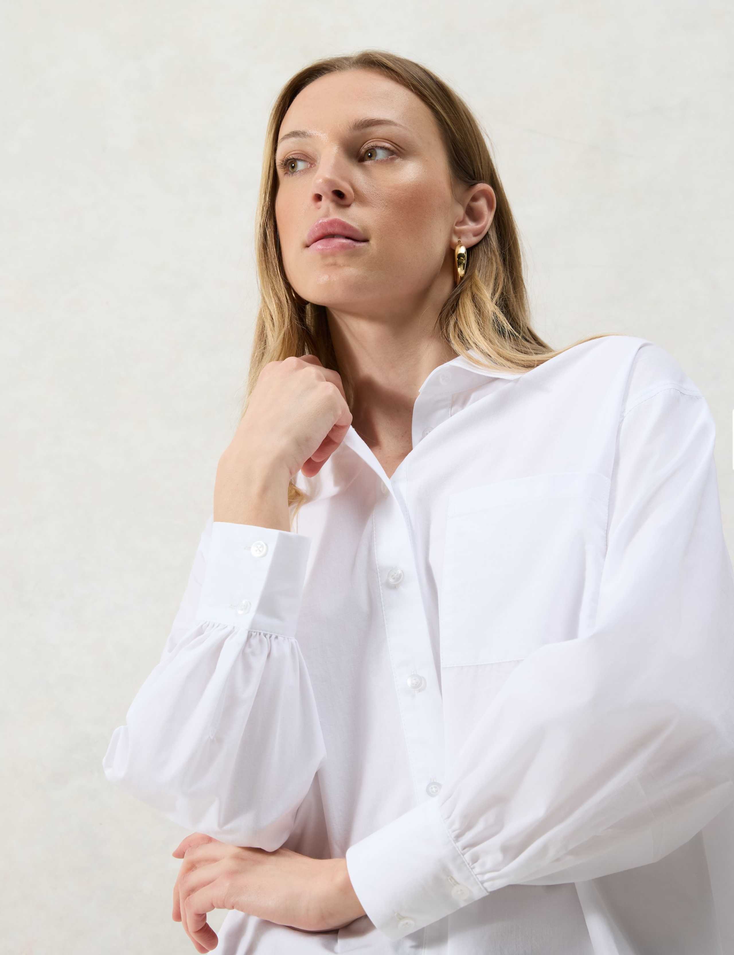 POPLIN SPLIT BACK SHIRT 5 of 6