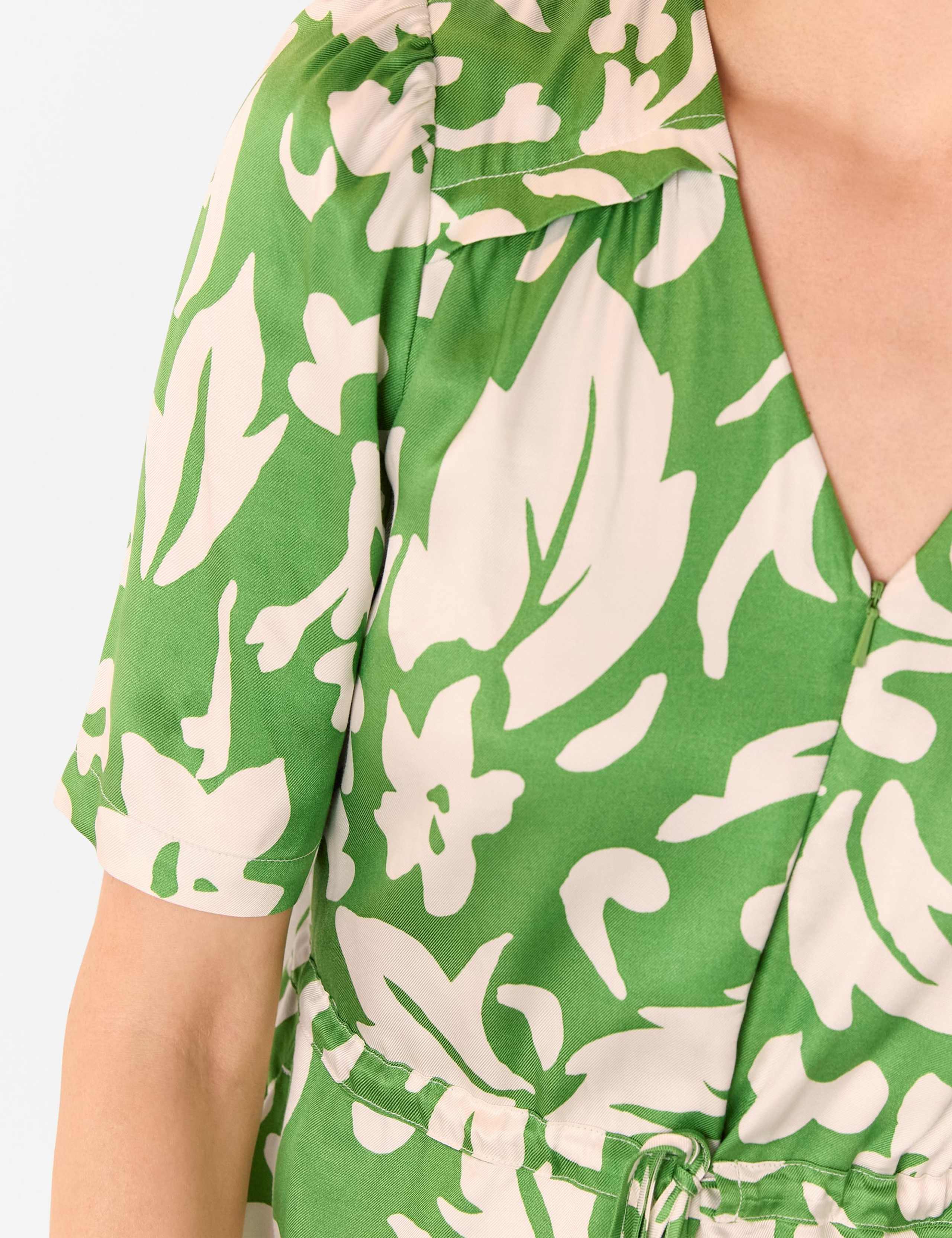 Floral Tie Waist Short Sleeve Jumpsuit 4 of 4