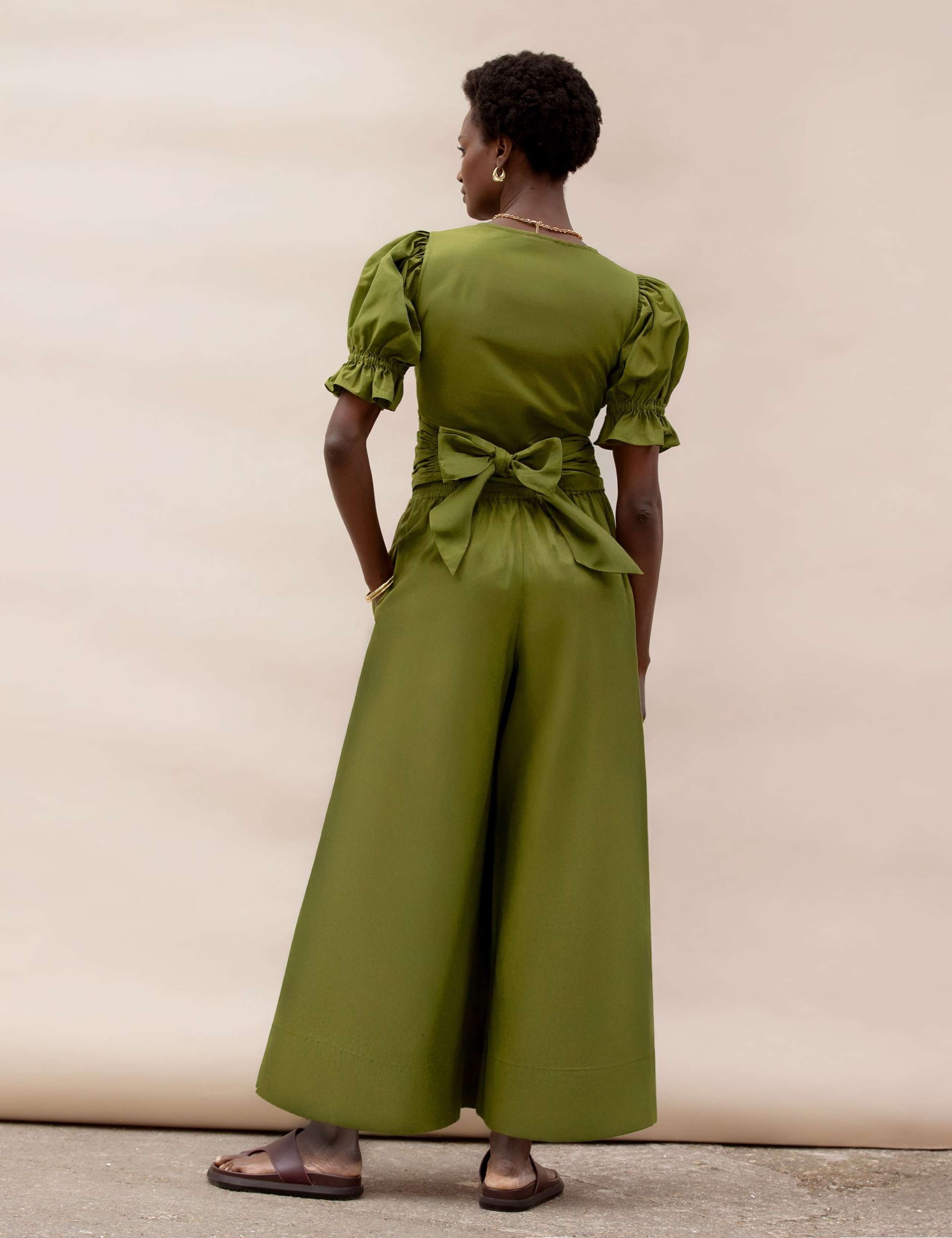 Pure Cotton Wide Leg Culottes 3 of 3
