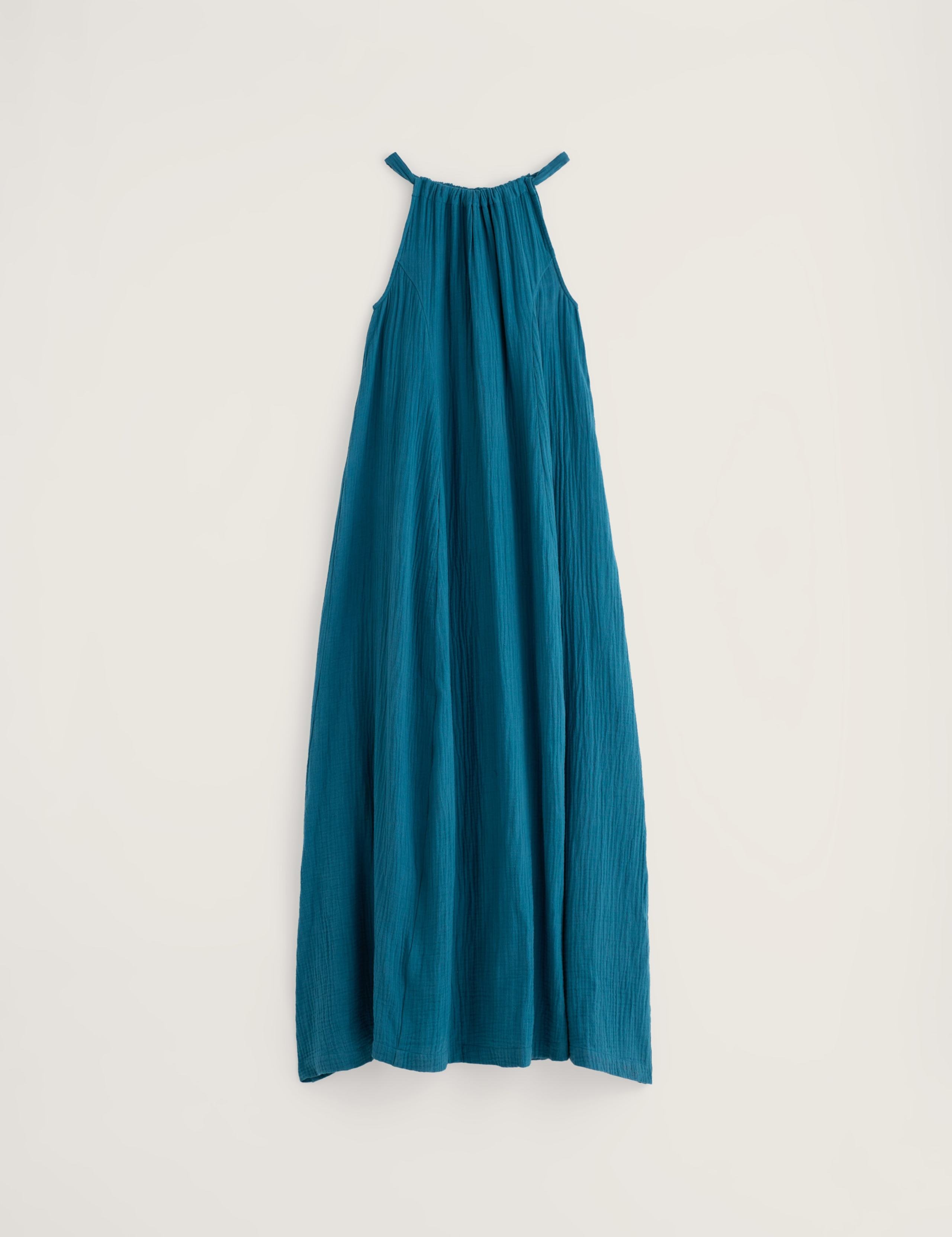 Pure Cotton Tie Neck Midaxi Swing Dress 2 of 5