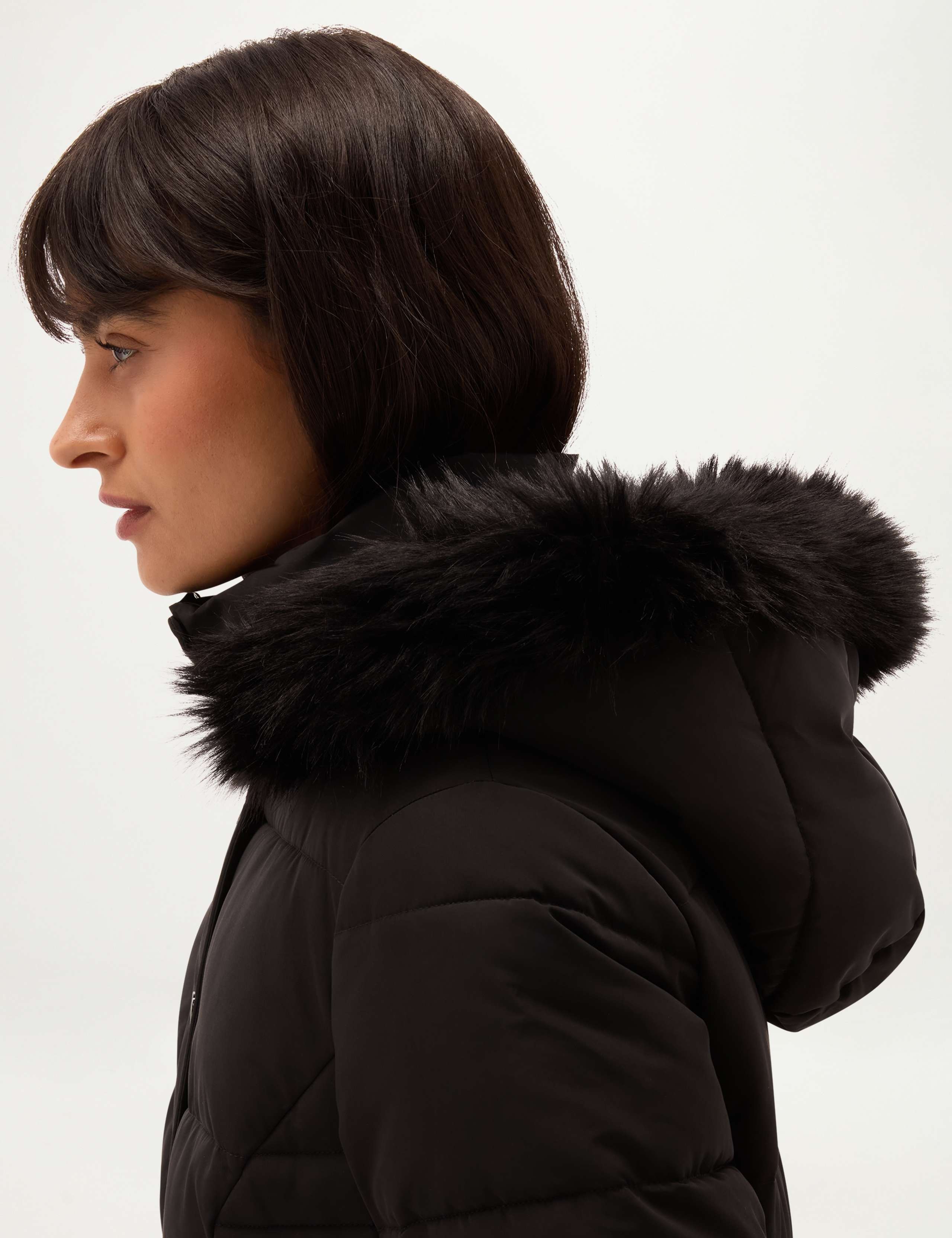 Removable Hood Adjustable Waist Puffer Coat 5 of 7