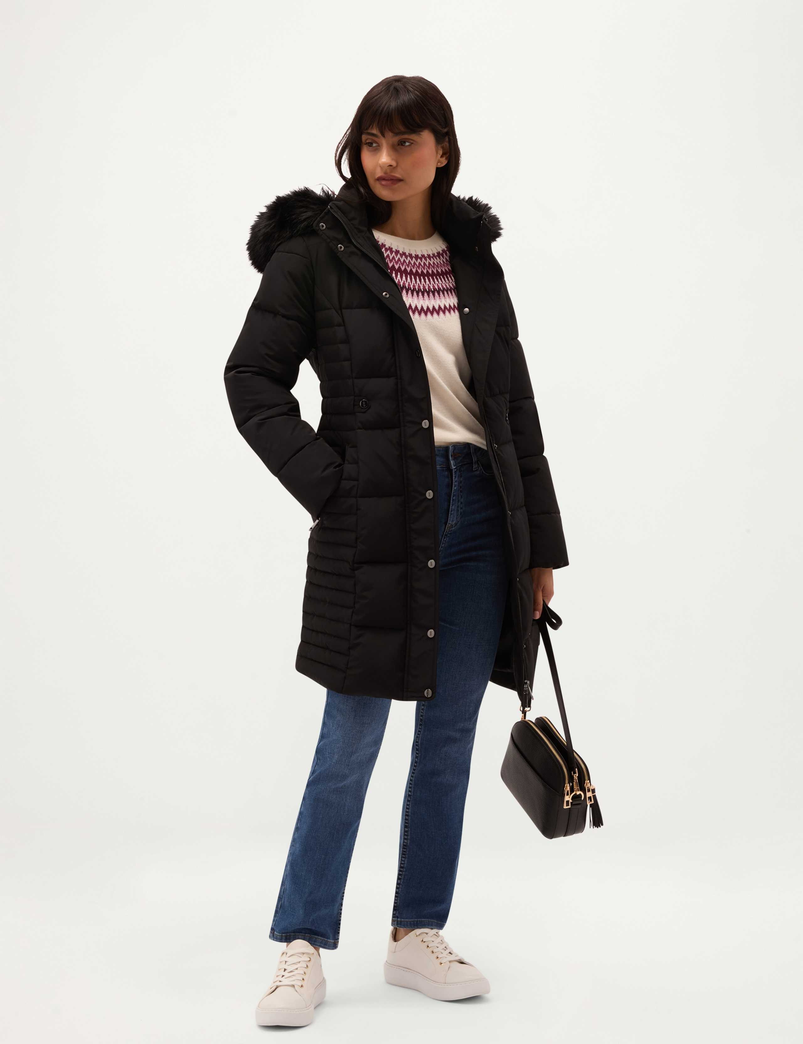 Removable Hood Adjustable Waist Puffer Coat 7 of 7
