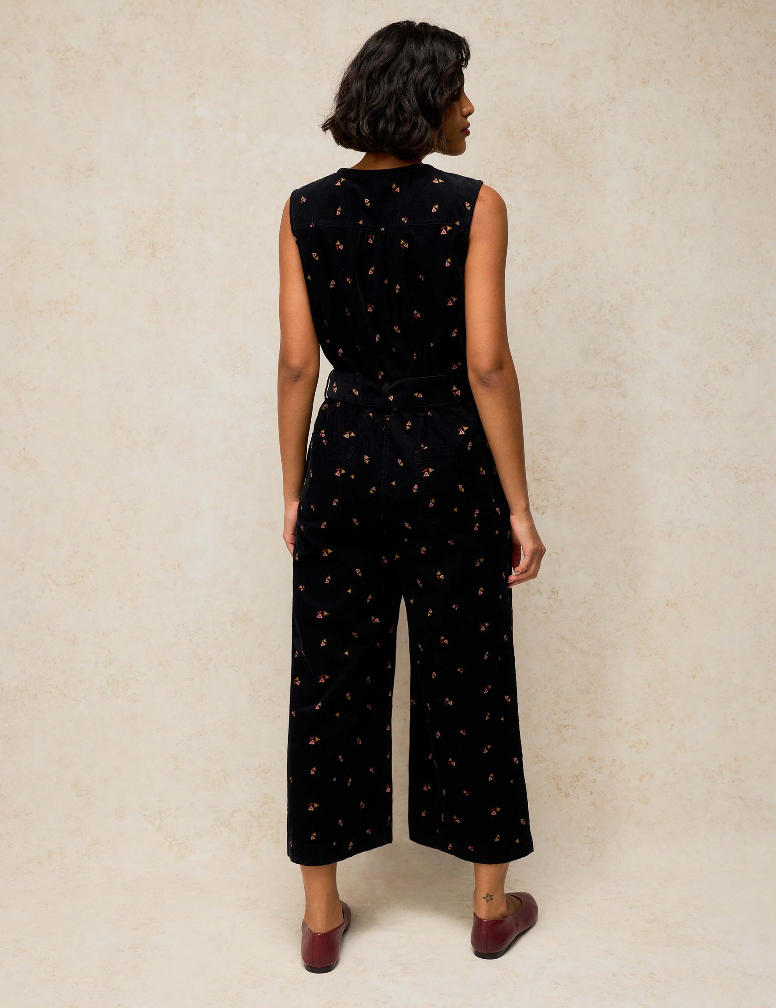Sleeveless V Neck Cotton Dungaree 4 of 6