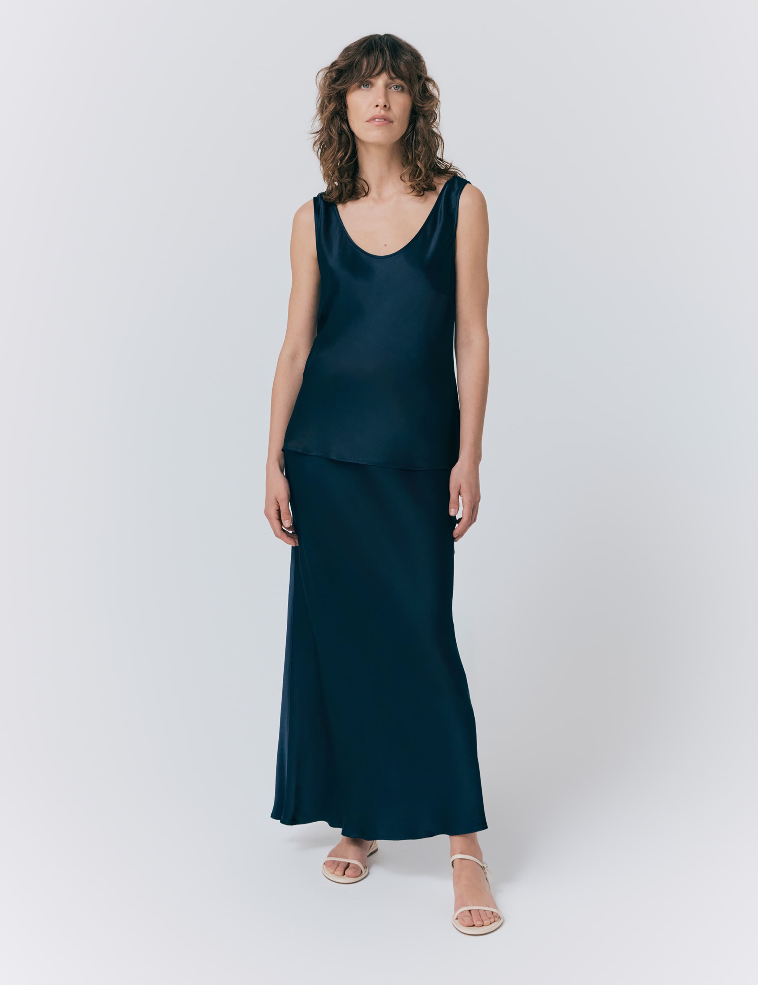 Satin Scoop Neck Sleeveless Vest Top 4 of 4