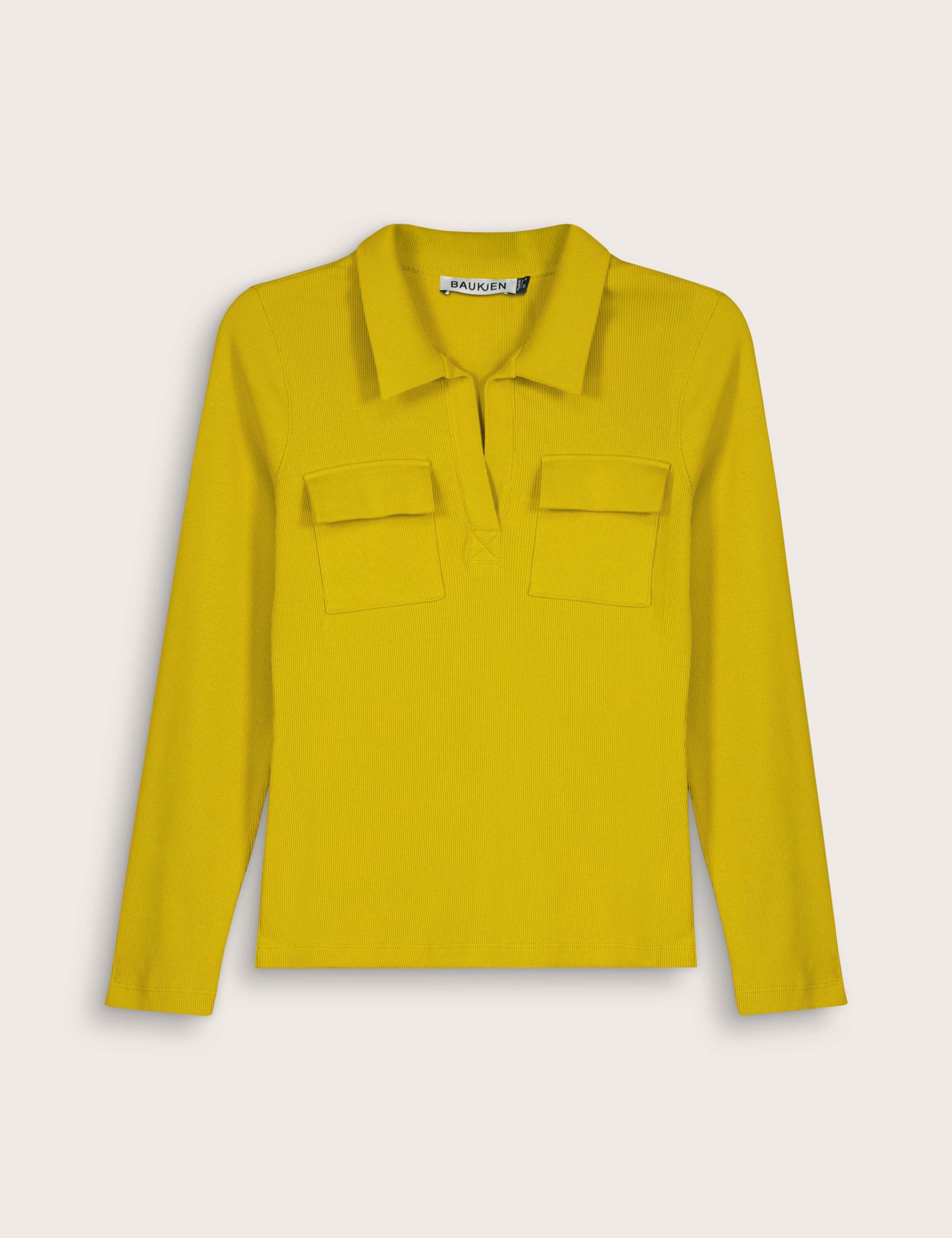 Pure Cotton Ribbed Collared Top 2 of 5