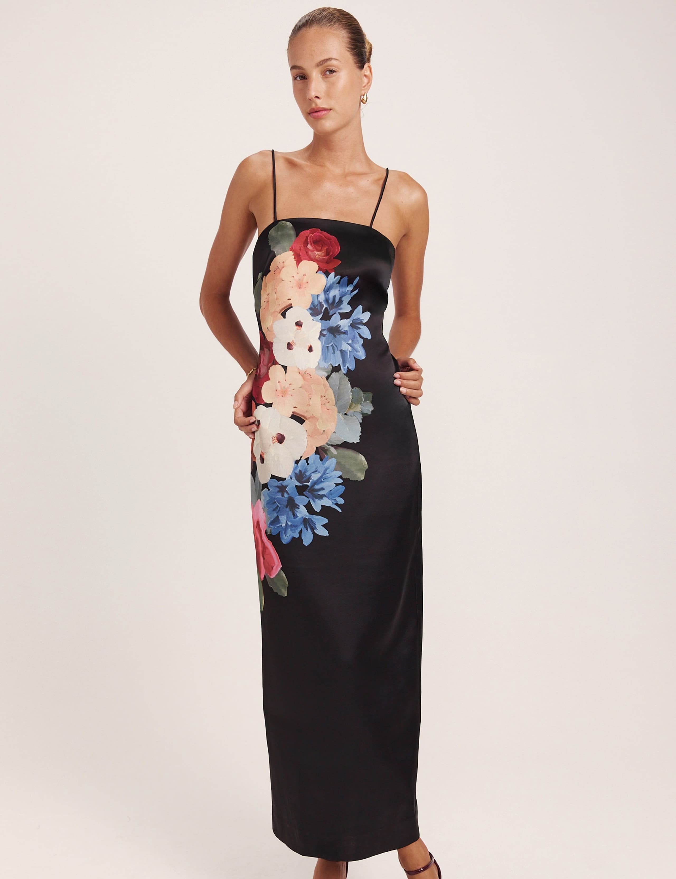 Floral Square Neck Maxi Dress 4 of 8